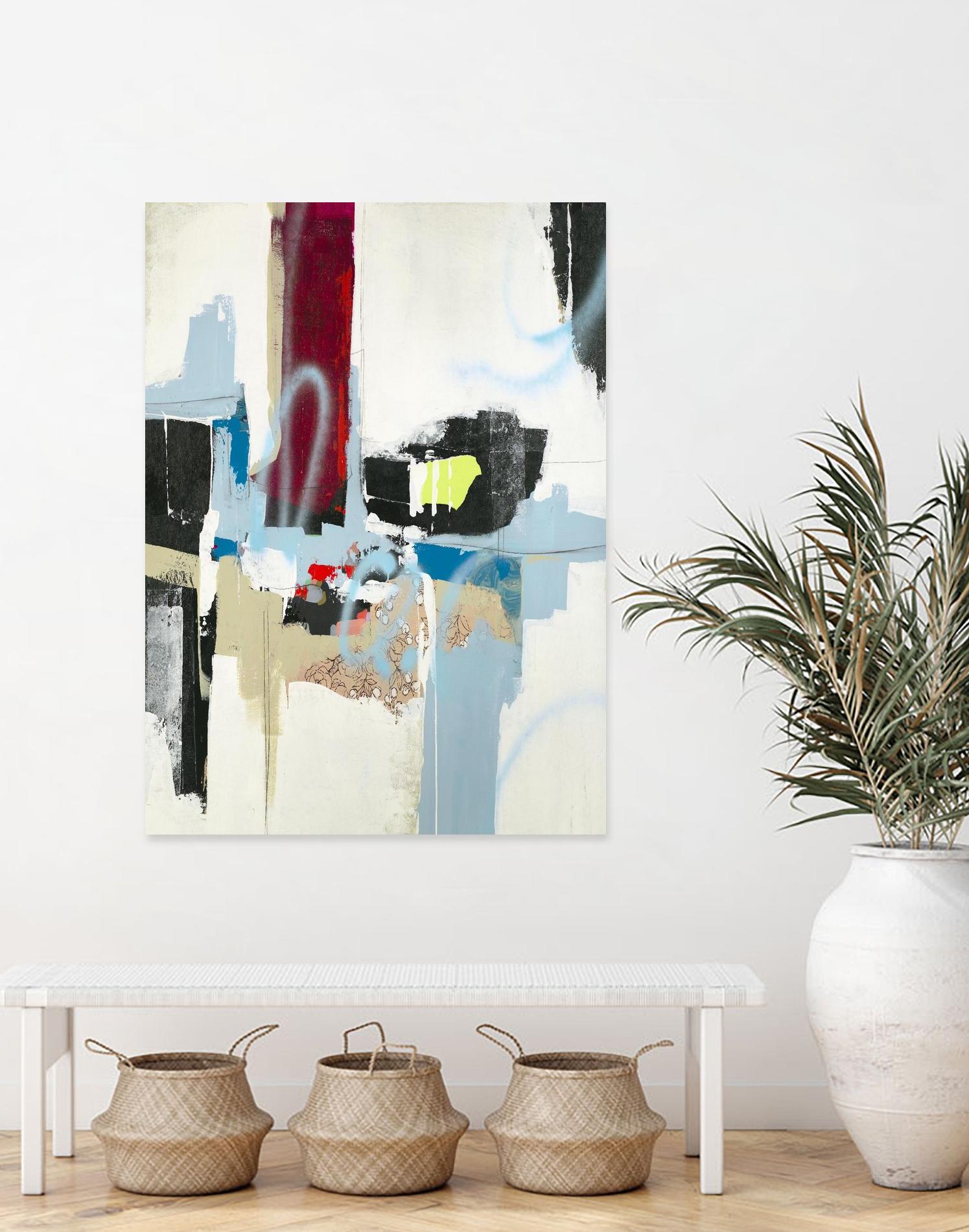 Truthful Tales I by Daleno Art on GIANT ART - red abstract abstrait