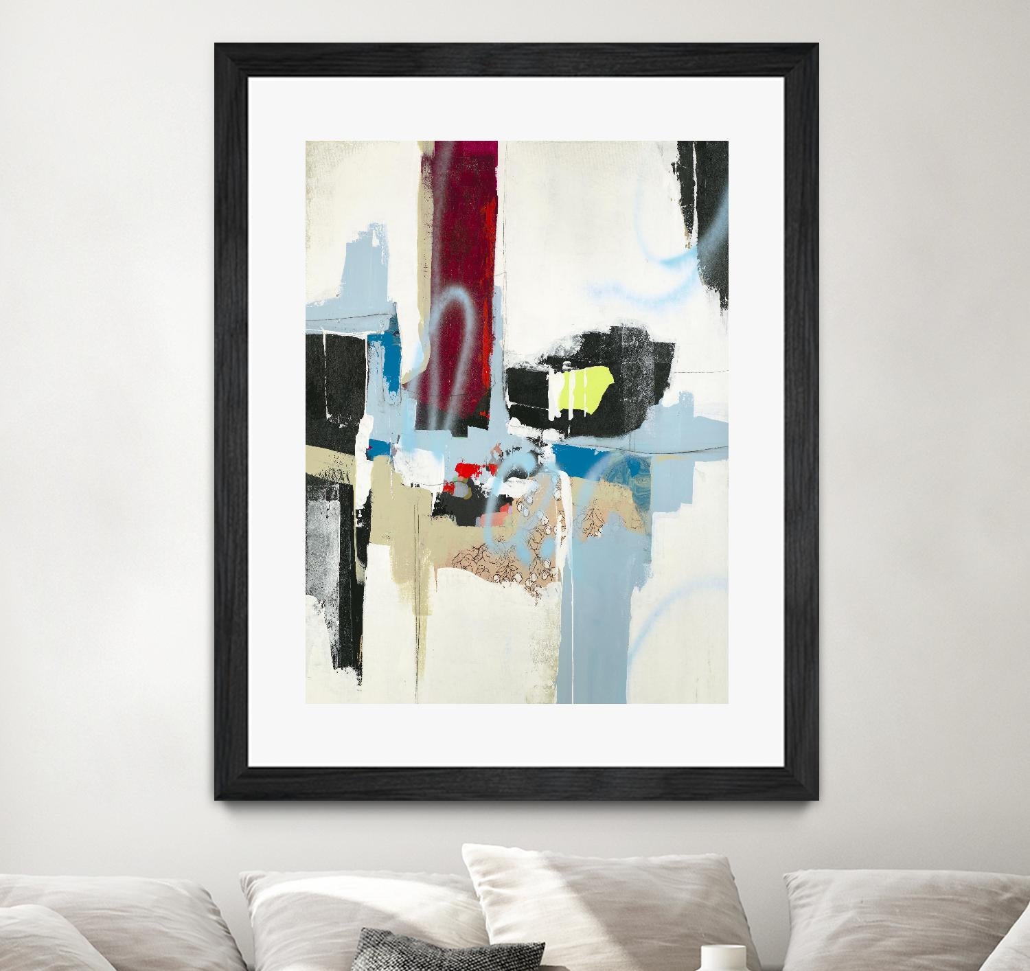 Truthful Tales I by Daleno Art on GIANT ART - red abstract abstrait