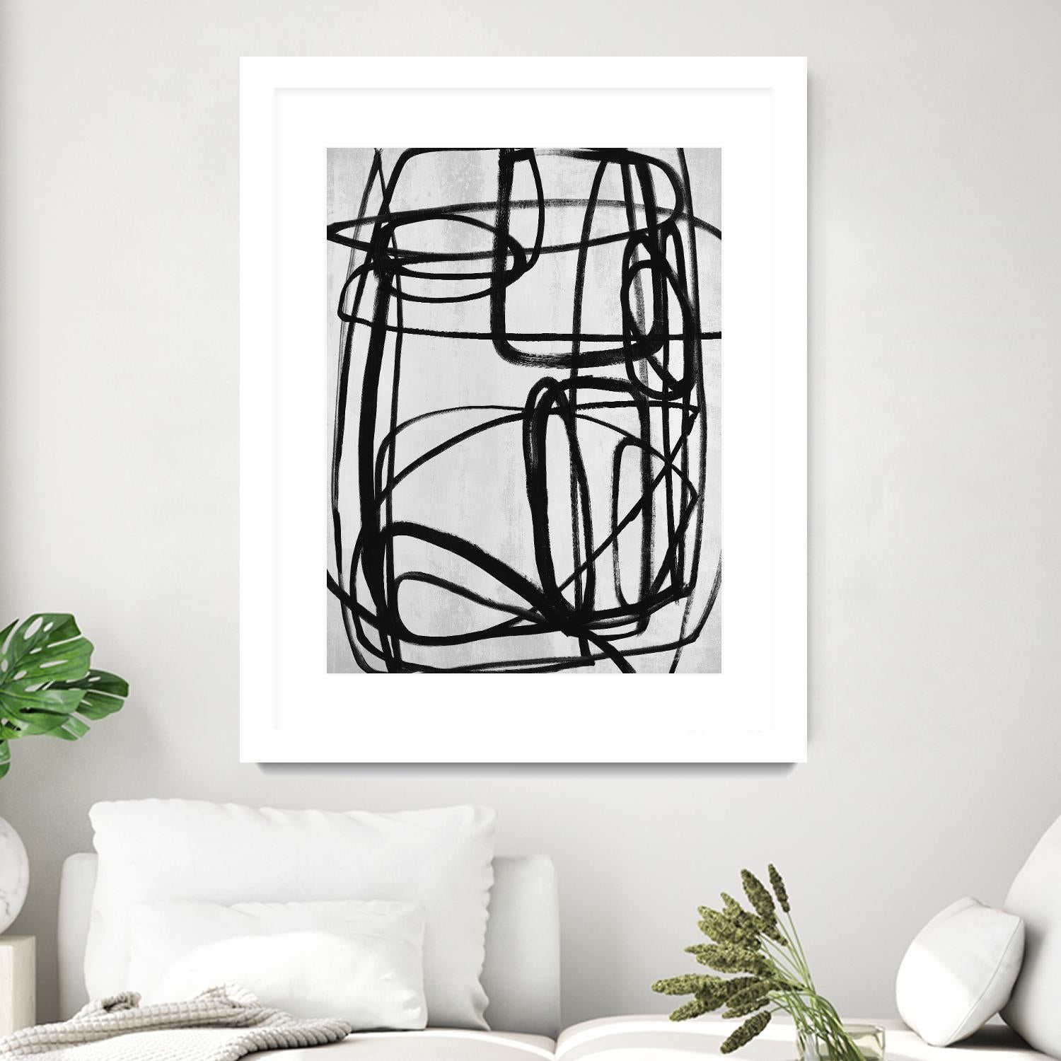 Sensational Climb by Daleno Art on GIANT ART - white black & white abstrait