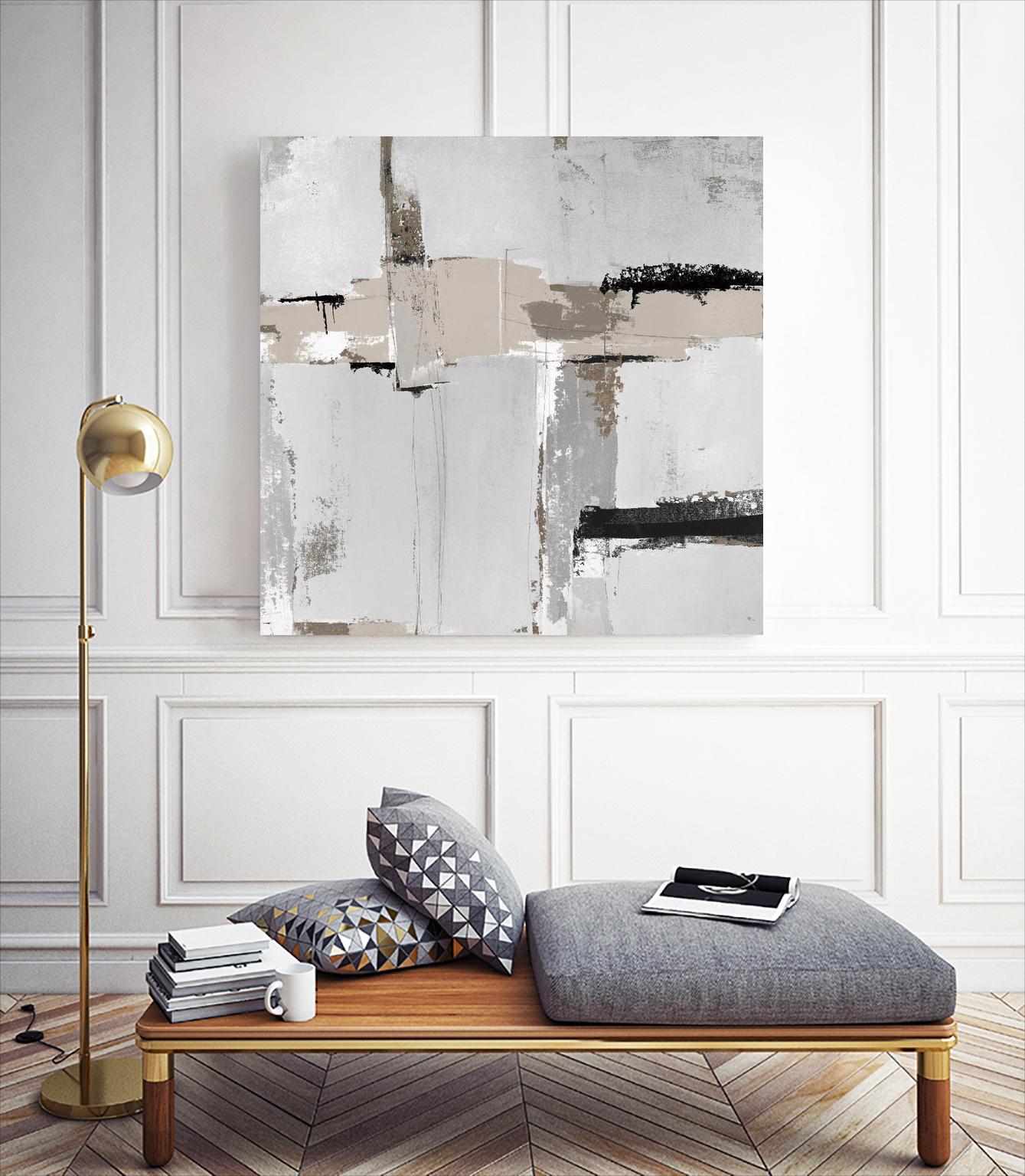 Off Edge I by Daleno Art on GIANT ART - black abstract abstract