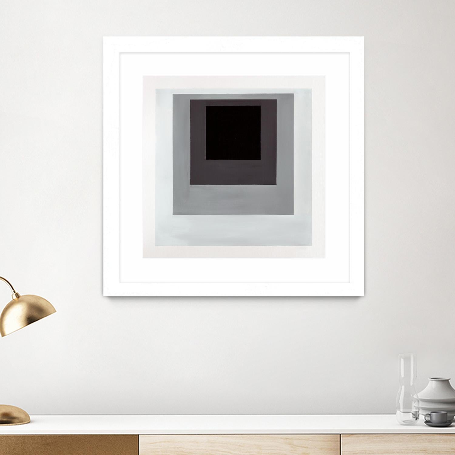 Inside Box Thinker by Daleno Art on GIANT ART - white black & white after joseph b