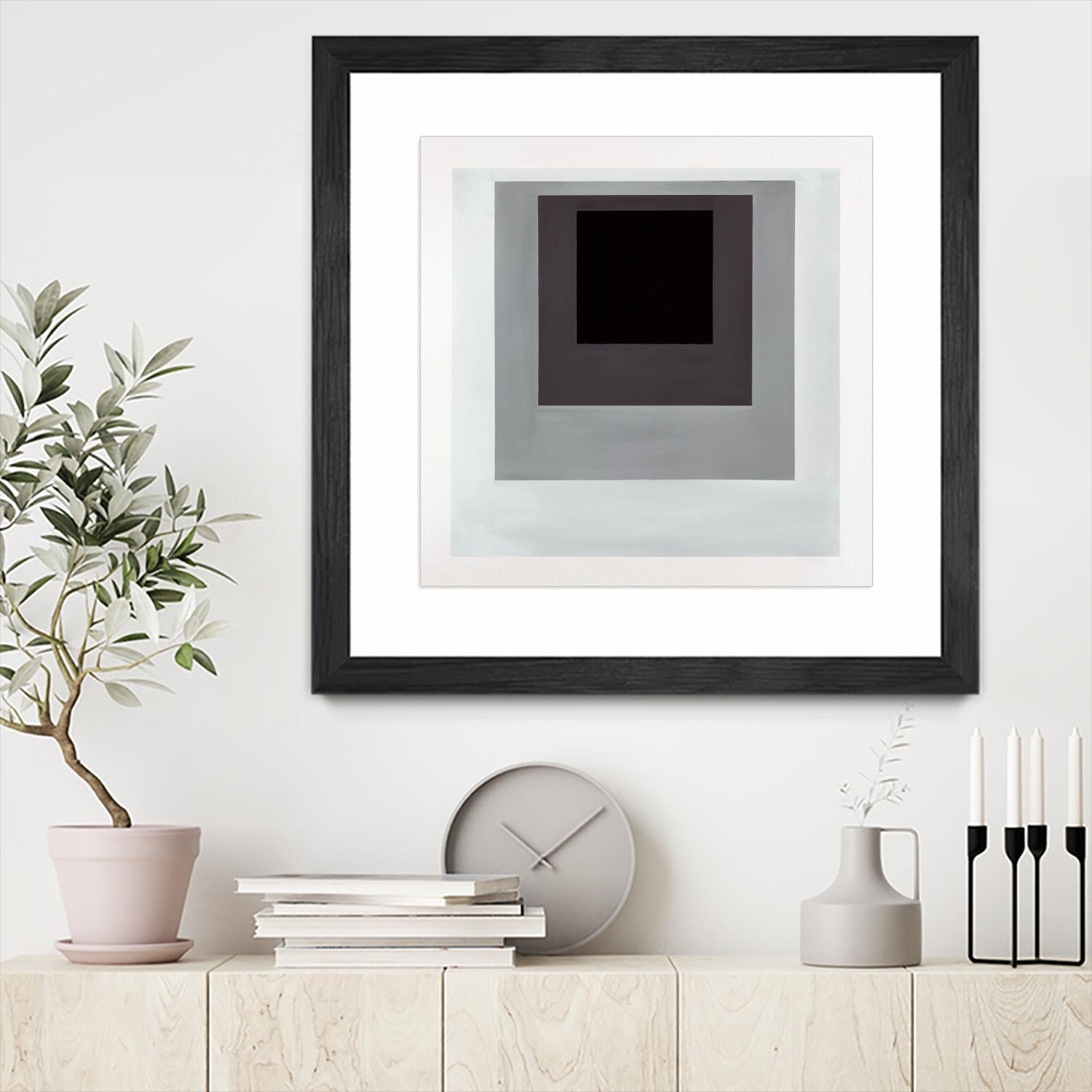 Inside Box Thinker by Daleno Art on GIANT ART - white black & white after joseph b