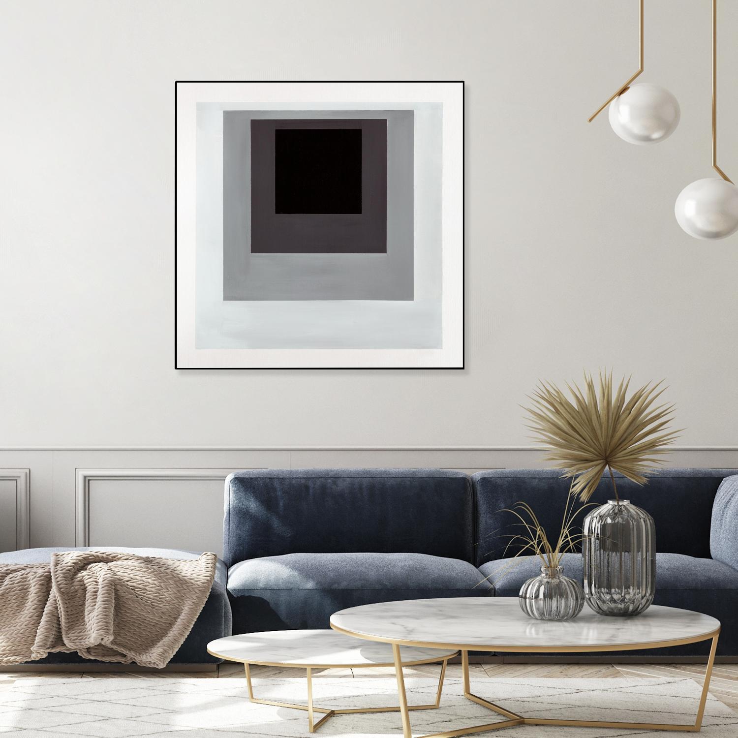 Inside Box Thinker by Daleno Art on GIANT ART - white black & white after joseph b