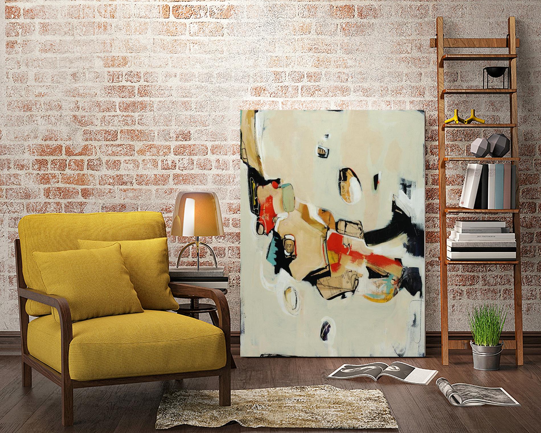 Charred Memorbilia by Daleno Art on GIANT ART - beige abstract abstrait