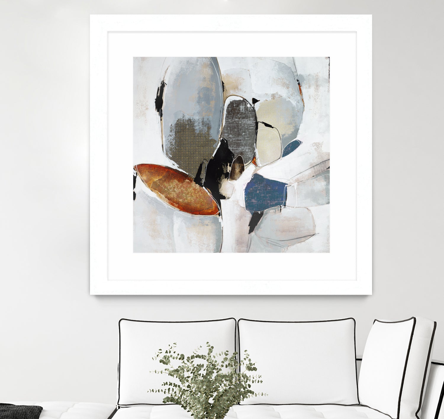 Split Second Decision II by Daleno Art on GIANT ART - bleu abstract