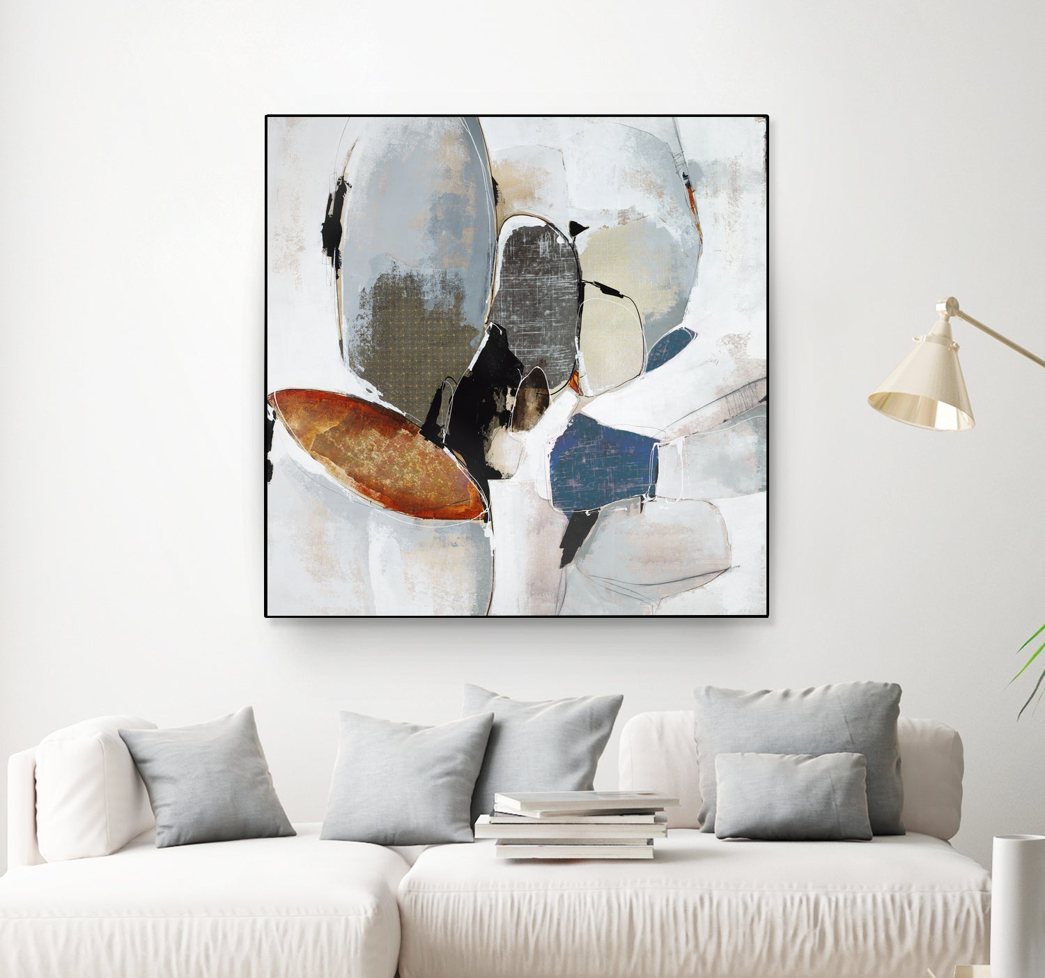 Split Second Decision II by Daleno Art on GIANT ART - bleu abstract