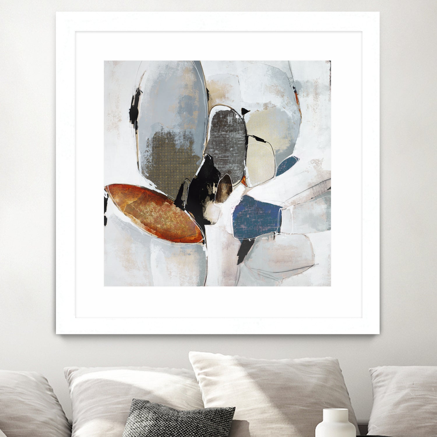 Split Second Decision II by Daleno Art on GIANT ART - bleu abstract