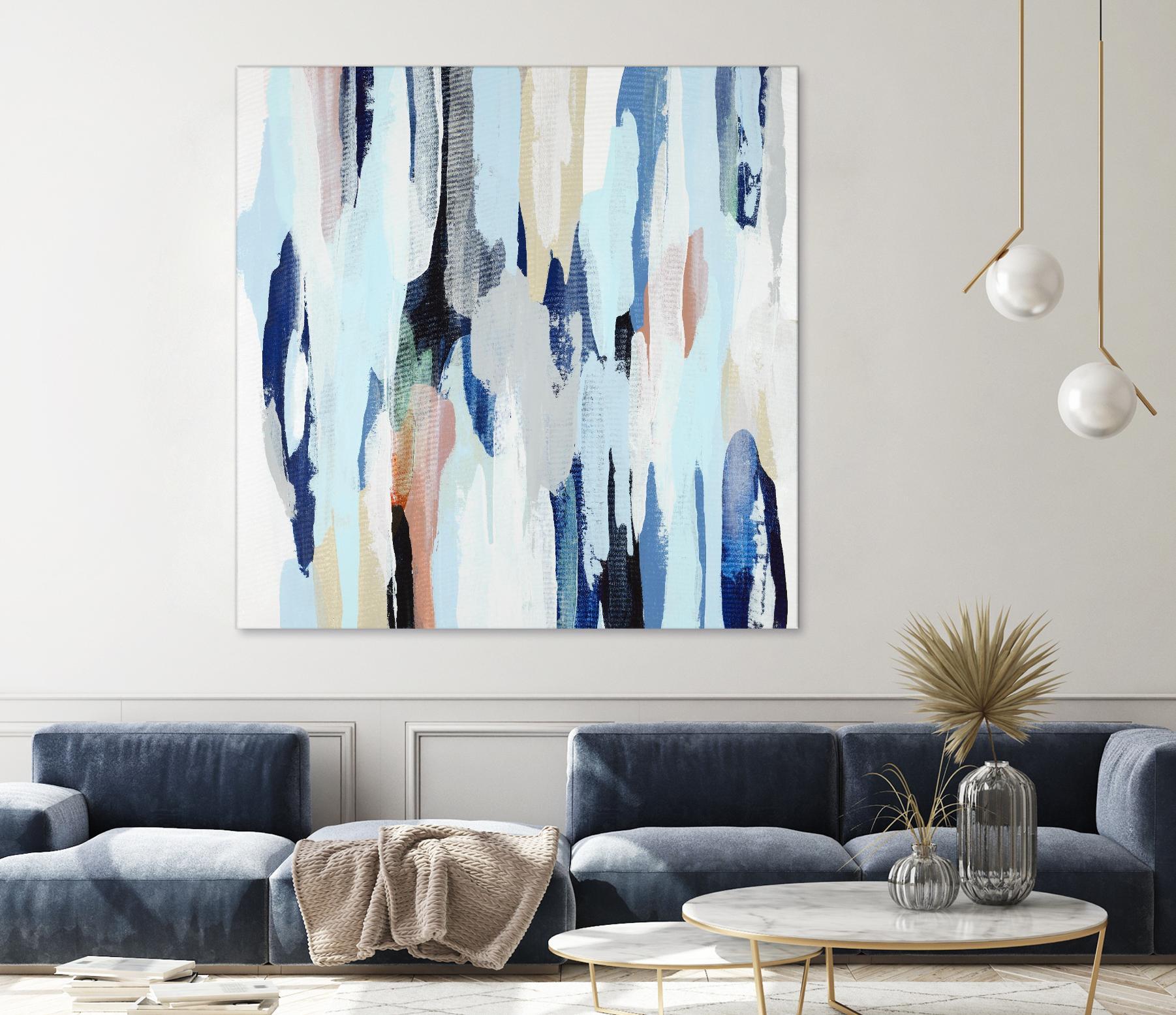 Creating Coastal by Daleno Art on GIANT ART - beige abstract abstrait