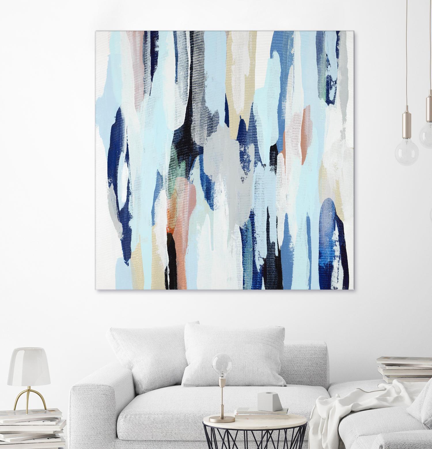 Creating Coastal by Daleno Art on GIANT ART - beige abstract abstrait