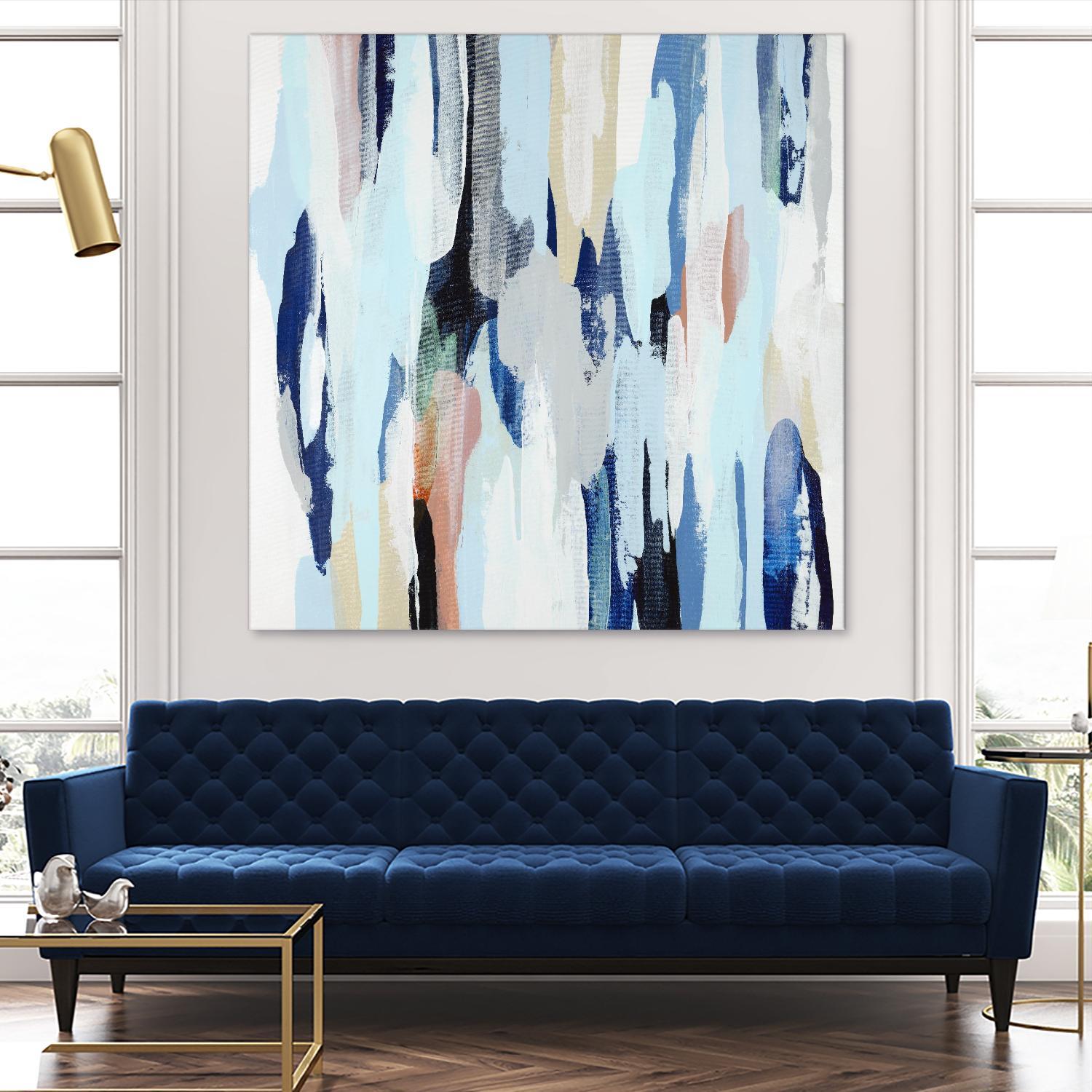 Creating Coastal by Daleno Art on GIANT ART - beige abstract abstrait