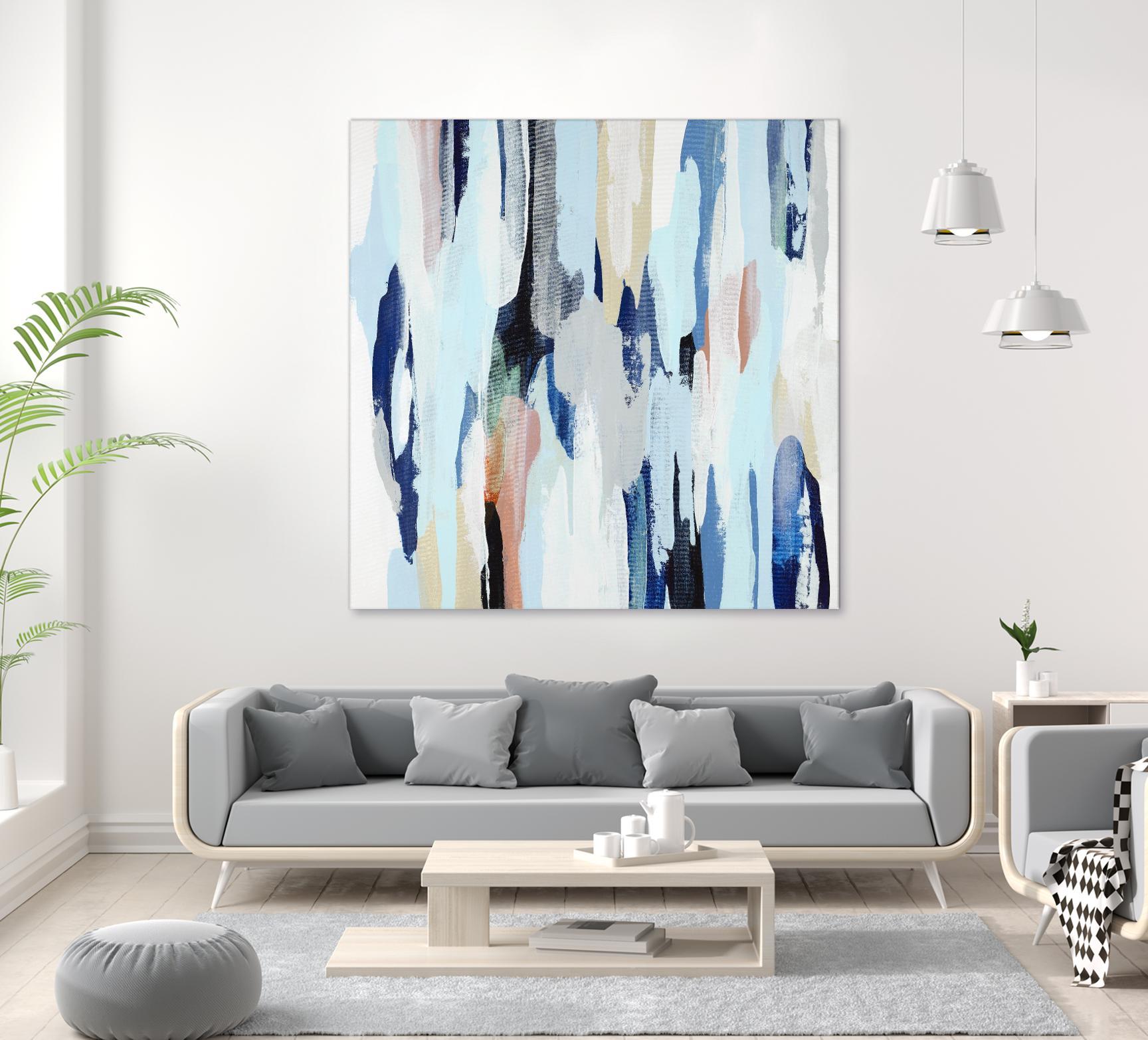 Creating Coastal by Daleno Art on GIANT ART - beige abstract abstrait