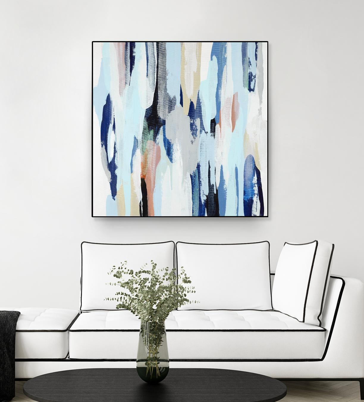 Creating Coastal by Daleno Art on GIANT ART - beige abstract abstrait