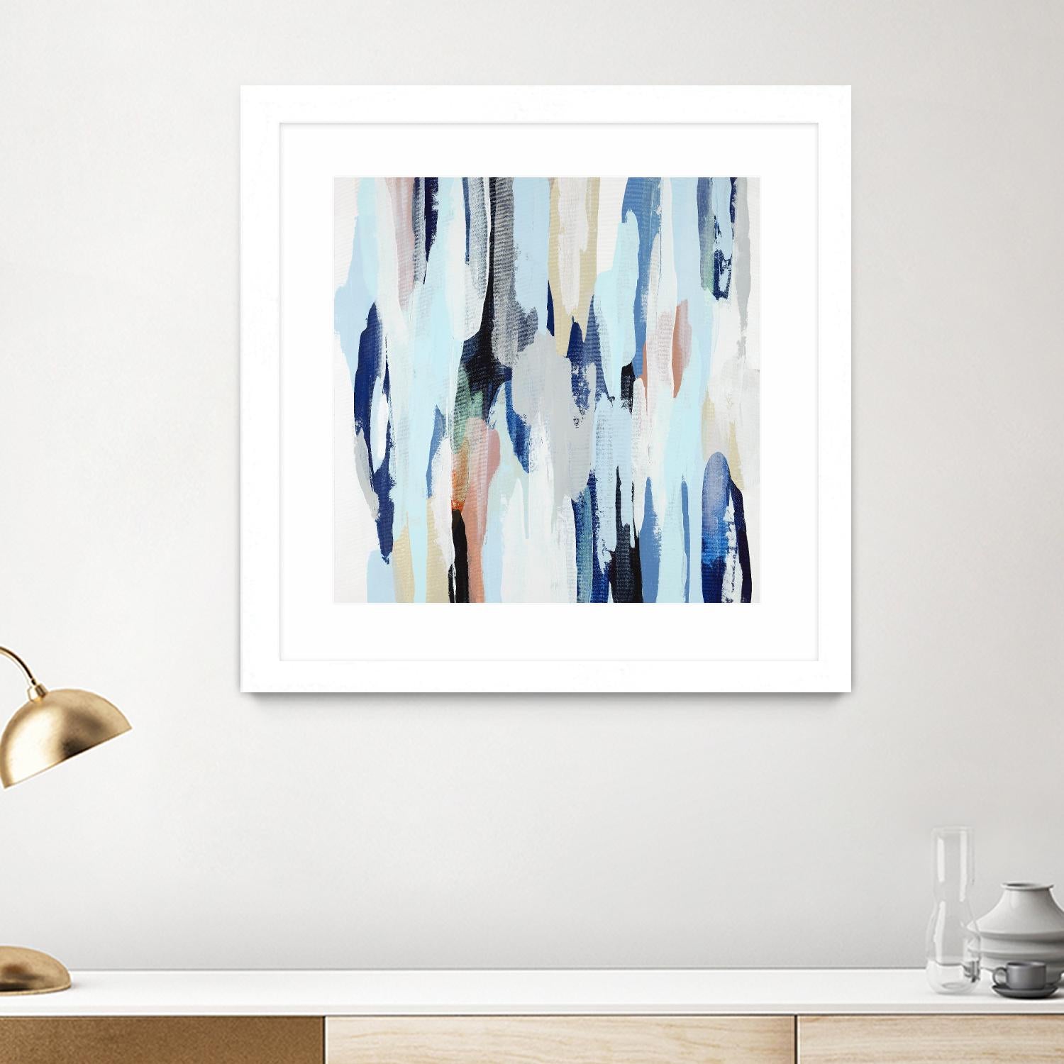 Creating Coastal by Daleno Art on GIANT ART - beige abstract abstrait