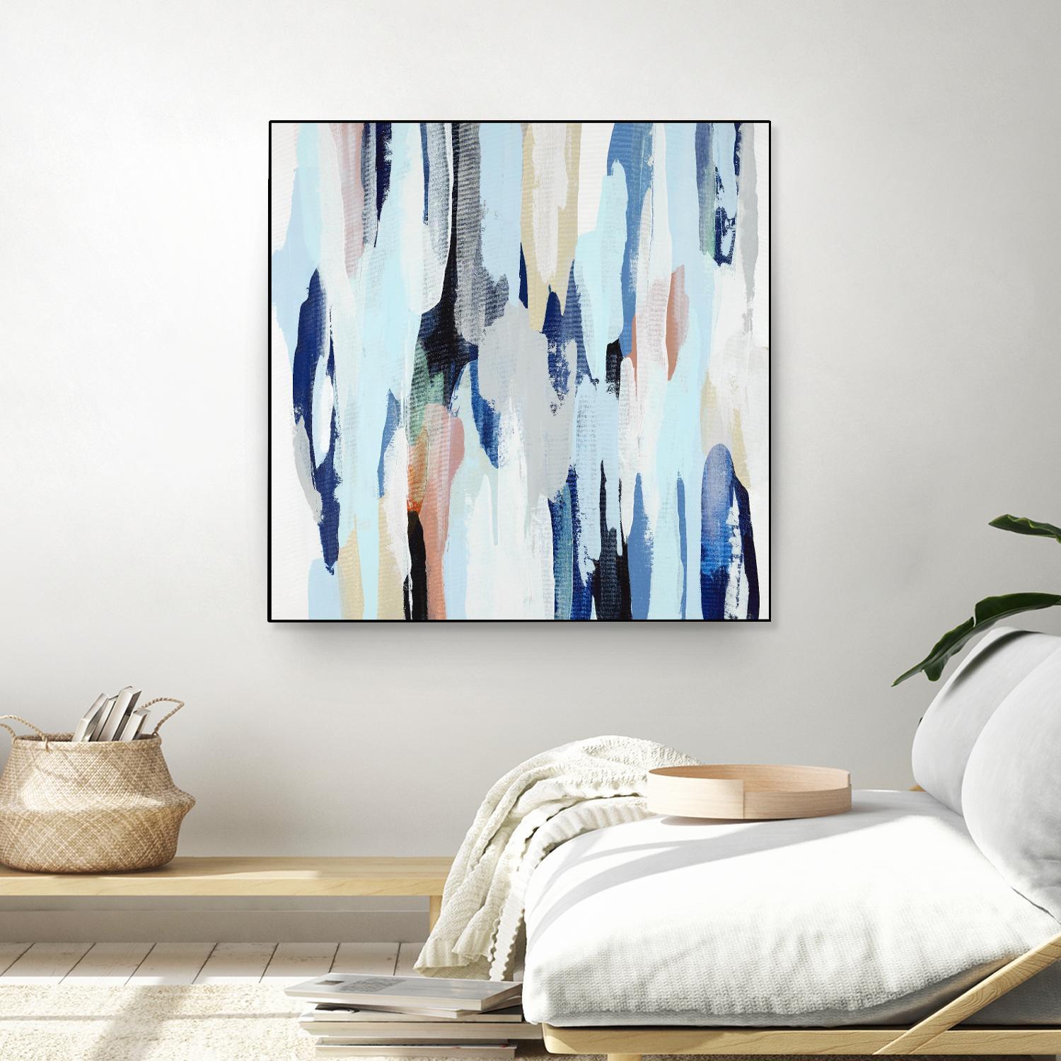 Creating Coastal by Daleno Art on GIANT ART - beige abstract abstrait