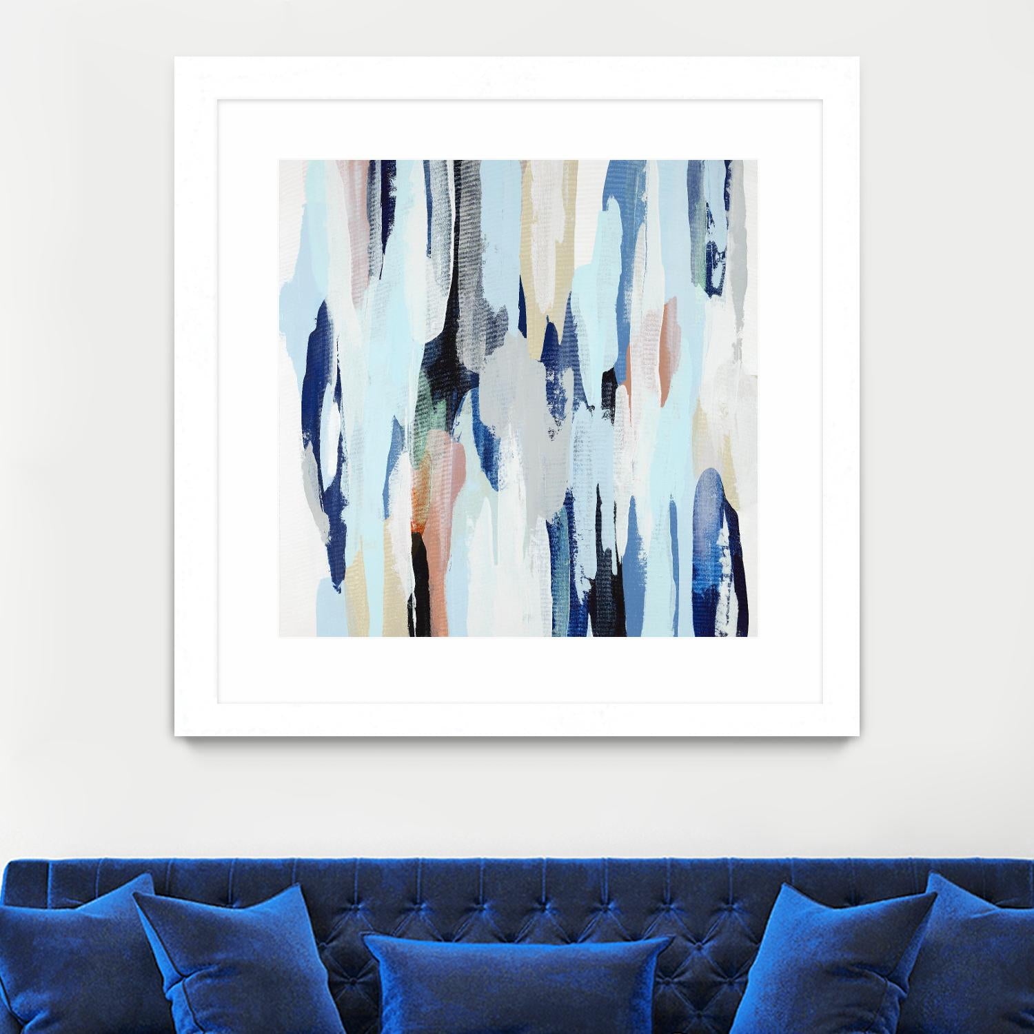 Creating Coastal by Daleno Art on GIANT ART - beige abstract abstrait