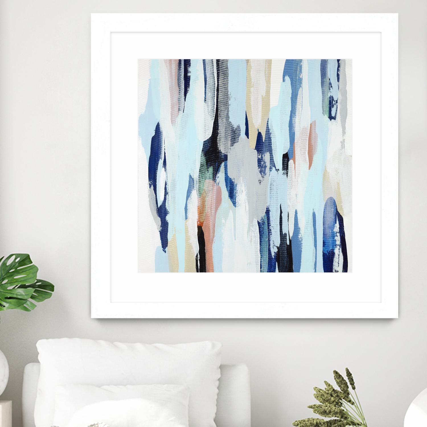 Creating Coastal by Daleno Art on GIANT ART - beige abstract abstrait