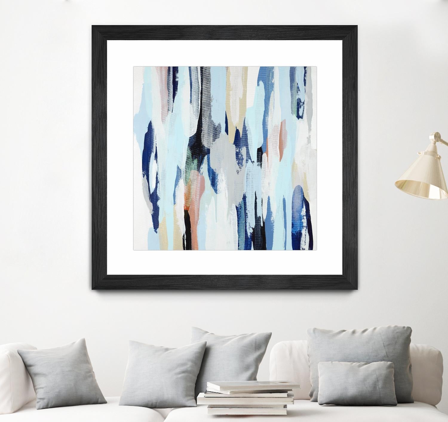 Creating Coastal by Daleno Art on GIANT ART - beige abstract abstrait