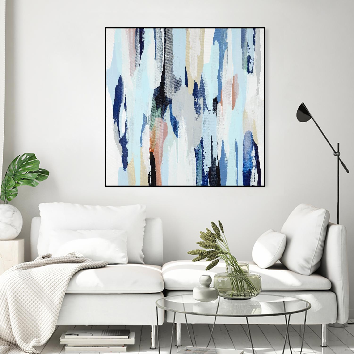 Creating Coastal by Daleno Art on GIANT ART - beige abstract abstrait