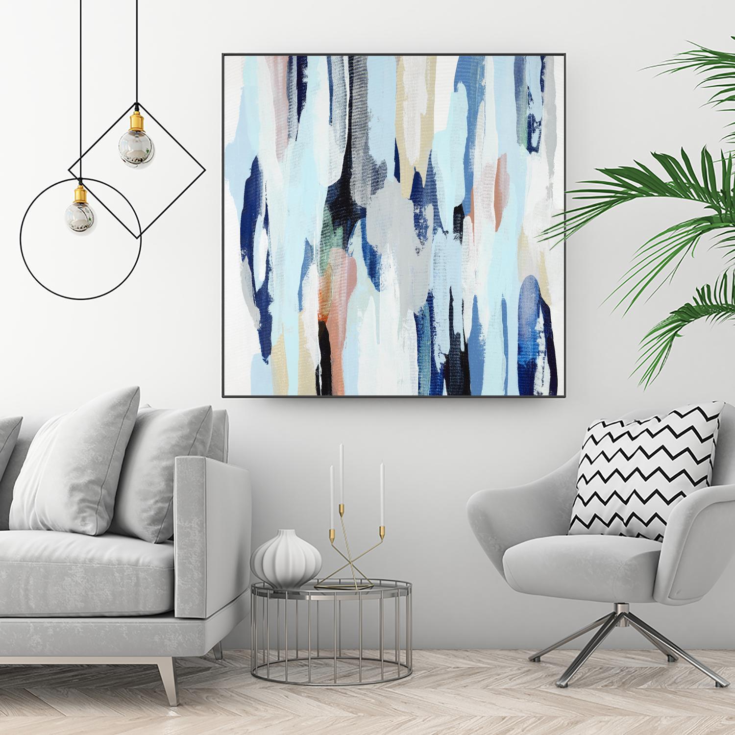 Creating Coastal by Daleno Art on GIANT ART - beige abstract abstrait