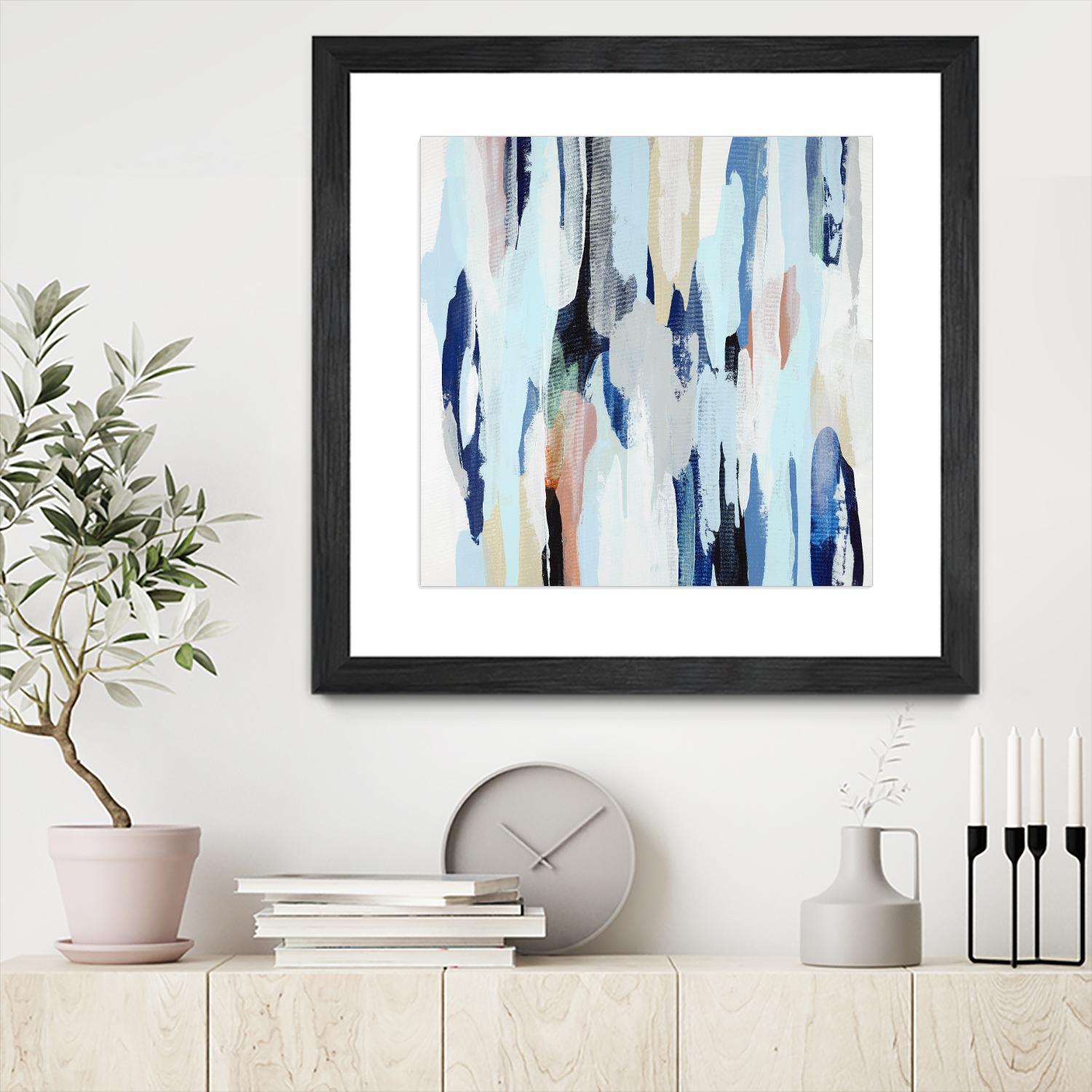 Creating Coastal by Daleno Art on GIANT ART - beige abstract abstrait