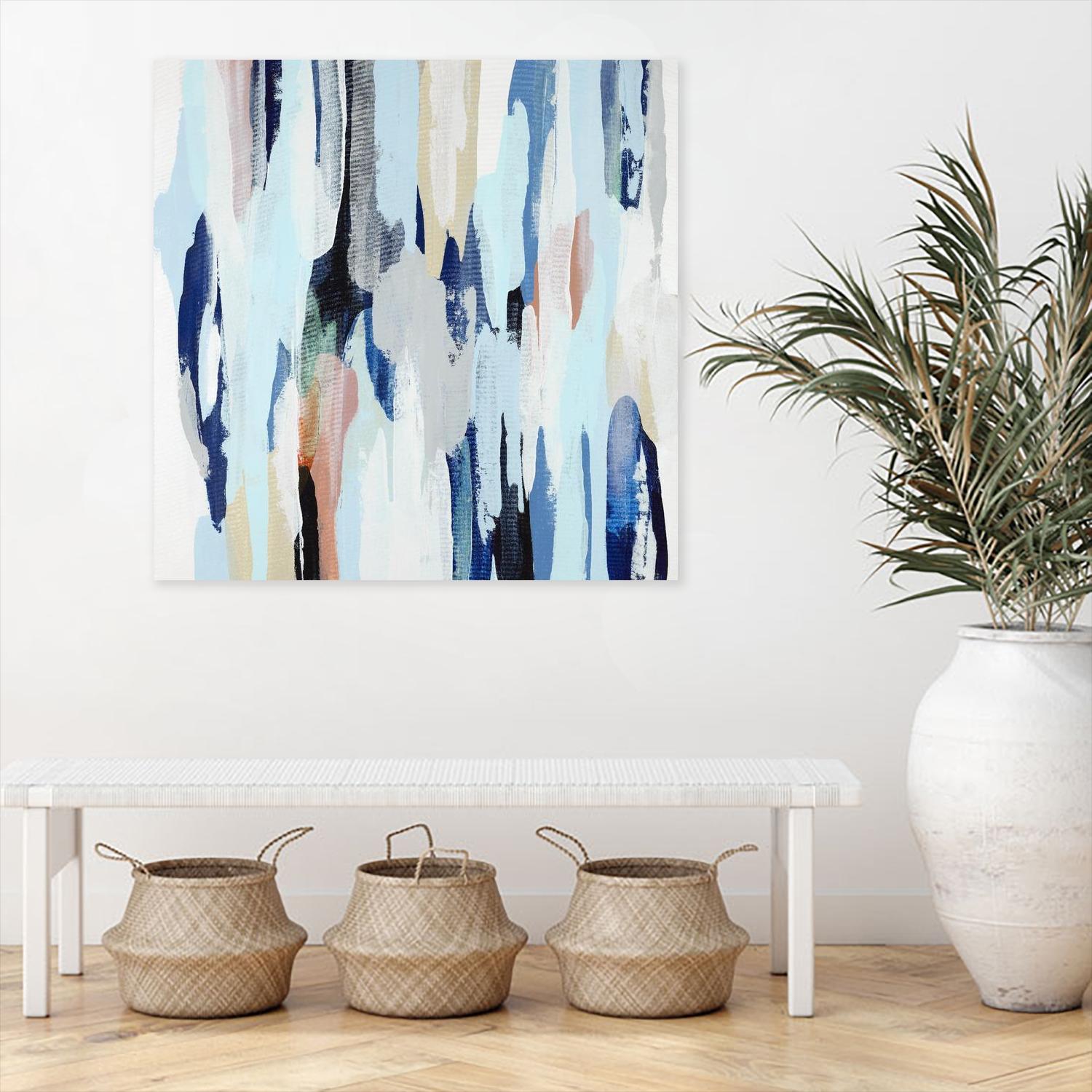 Creating Coastal by Daleno Art on GIANT ART - beige abstract abstrait