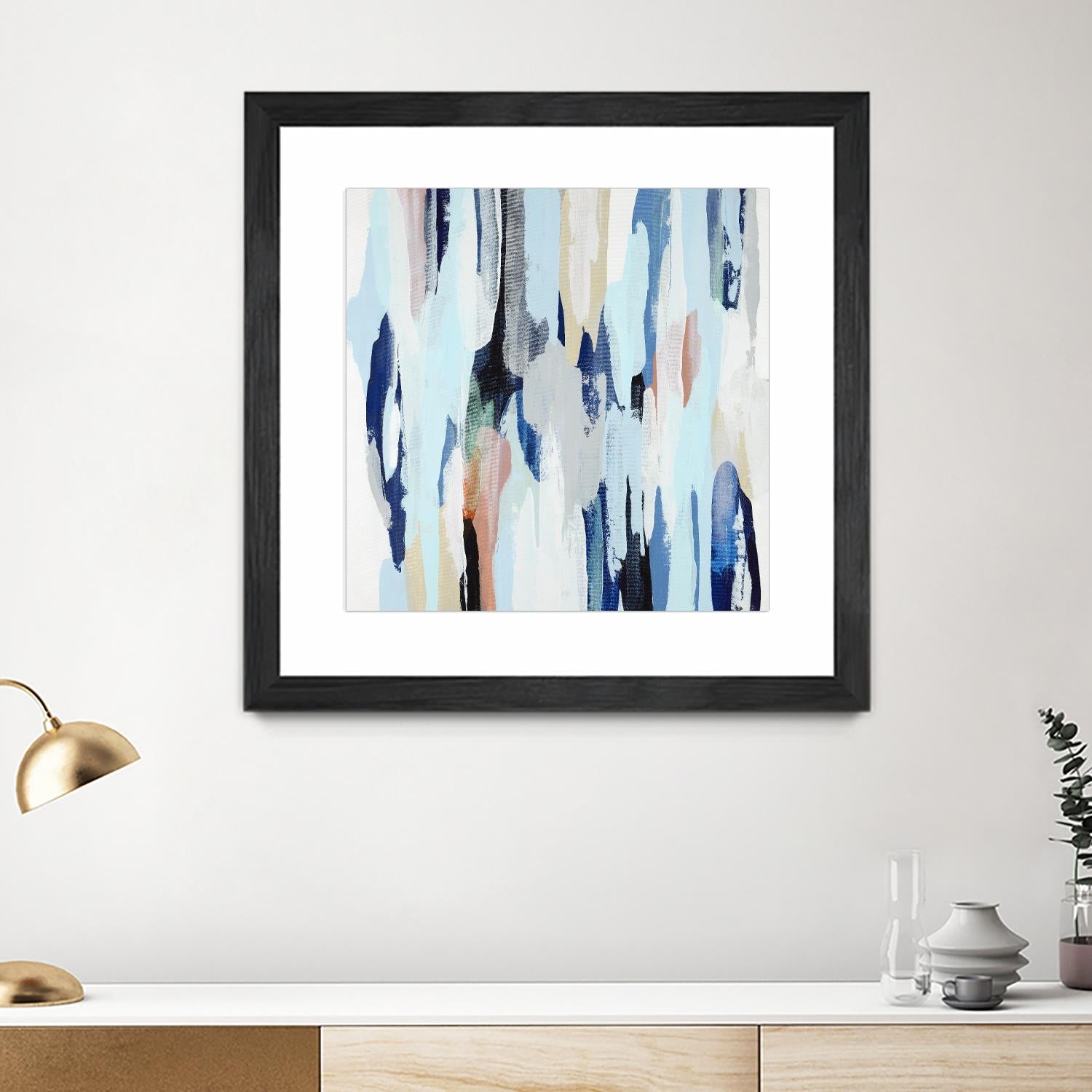 Creating Coastal by Daleno Art on GIANT ART - beige abstract abstrait