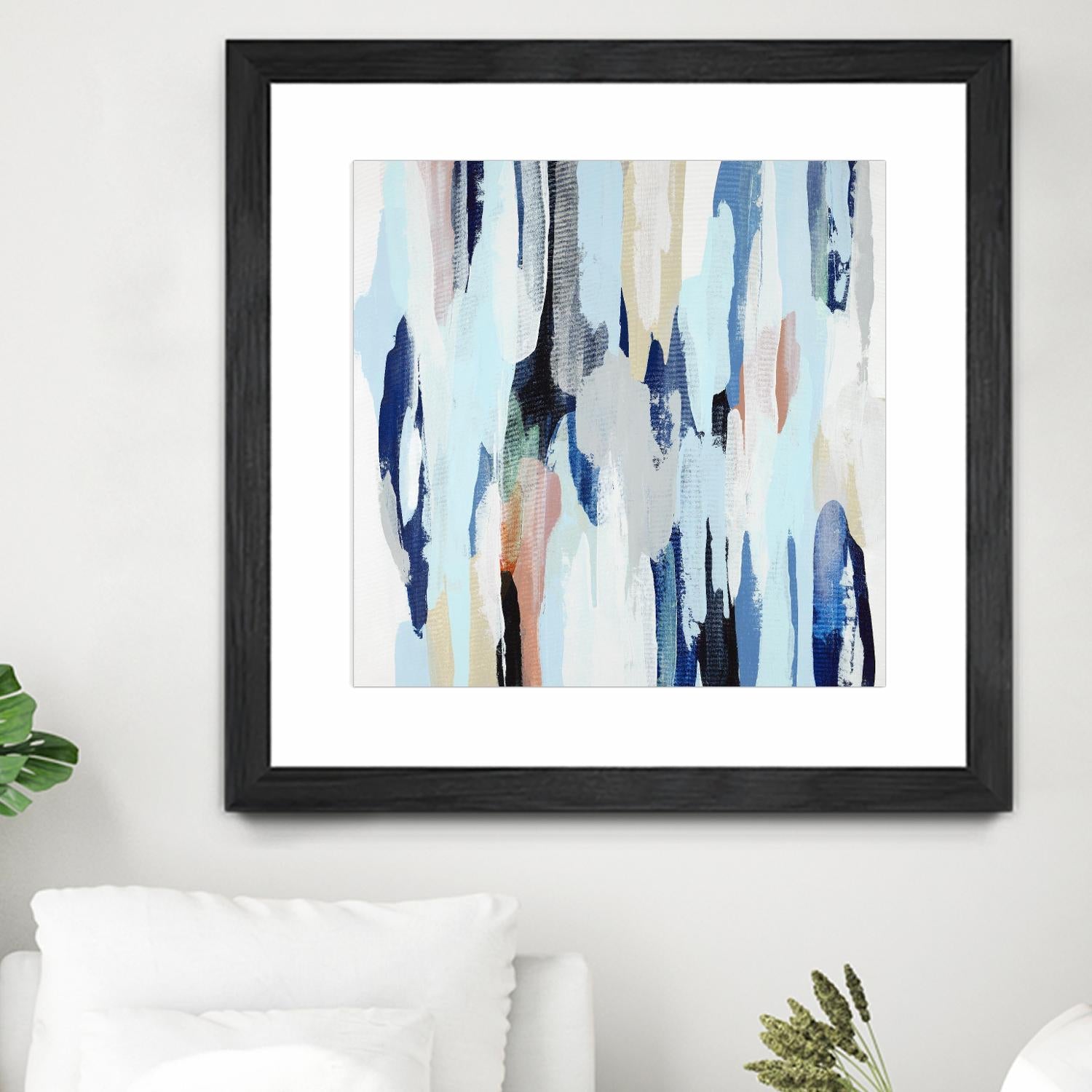 Creating Coastal by Daleno Art on GIANT ART - beige abstract abstrait