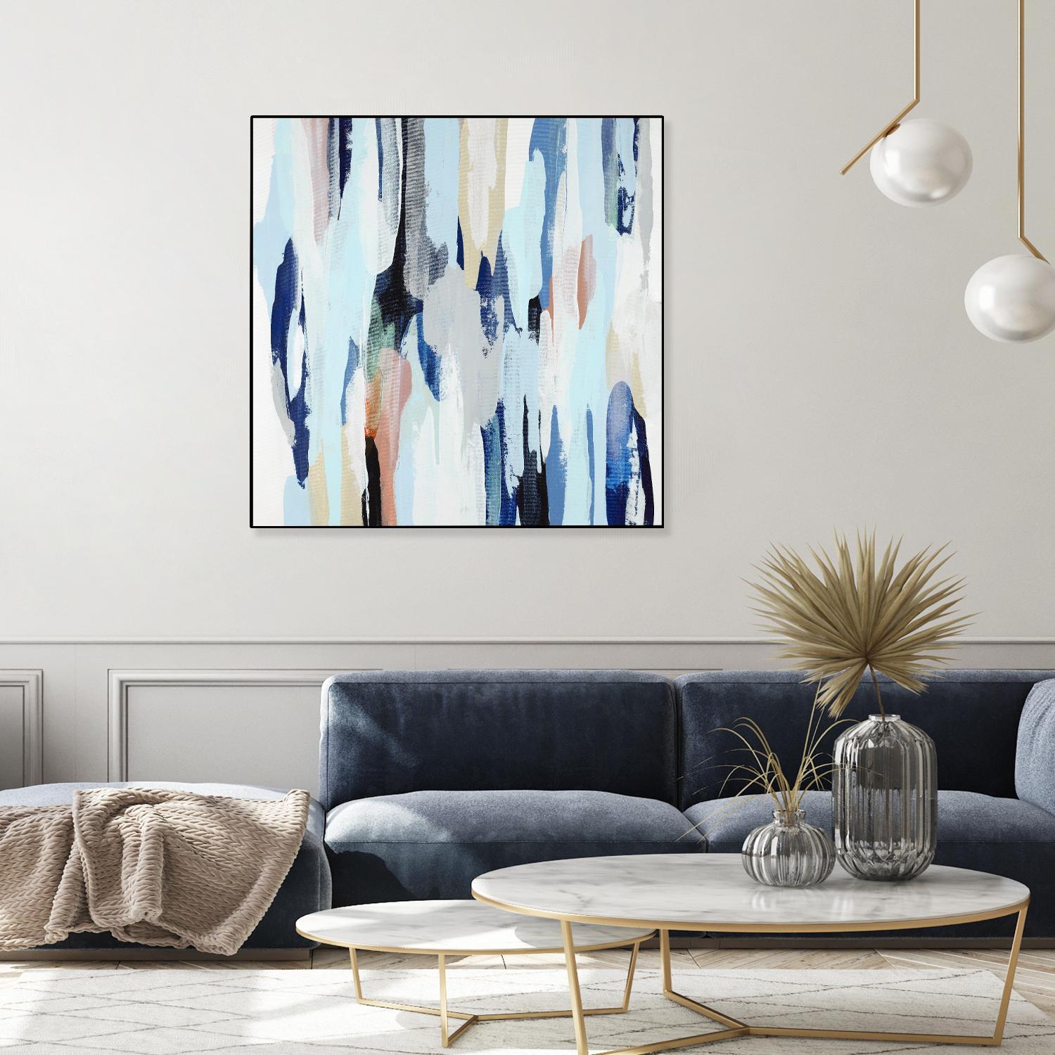 Creating Coastal by Daleno Art on GIANT ART - beige abstract abstrait