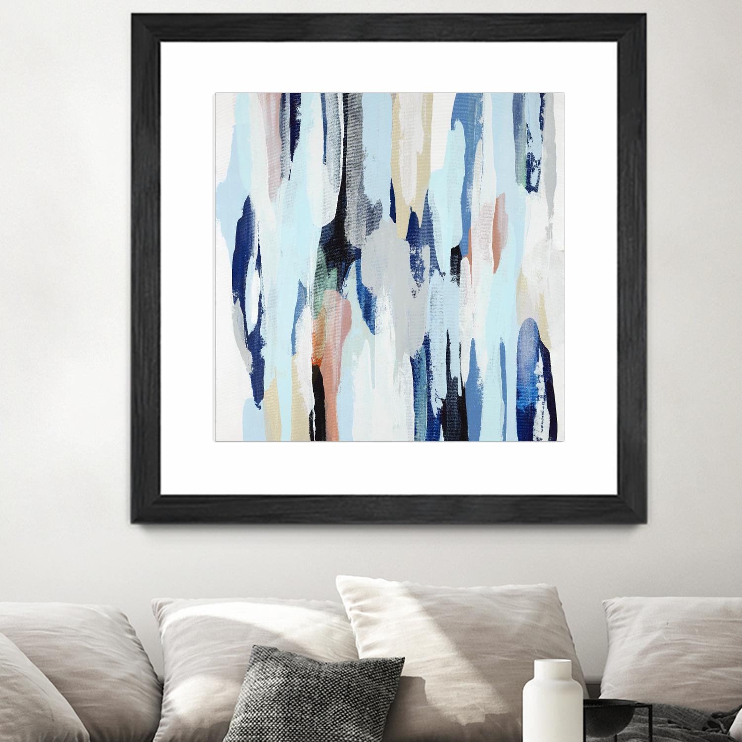 Creating Coastal by Daleno Art on GIANT ART - beige abstract abstrait