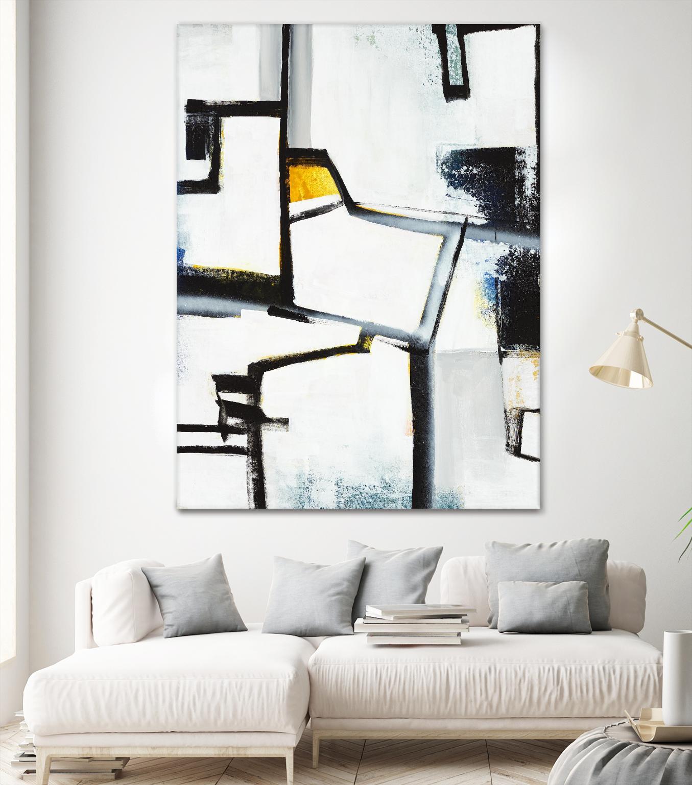 The A Line II by Daleno Art on GIANT ART - white abstract abstrait