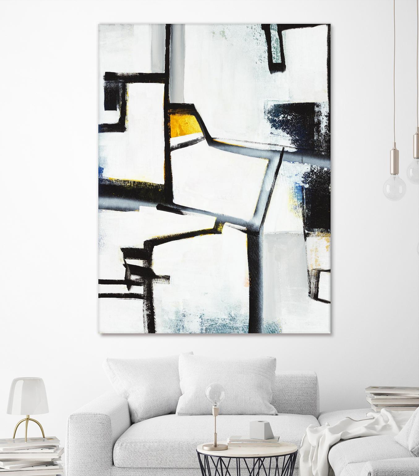 The A Line II by Daleno Art on GIANT ART - white abstract abstrait