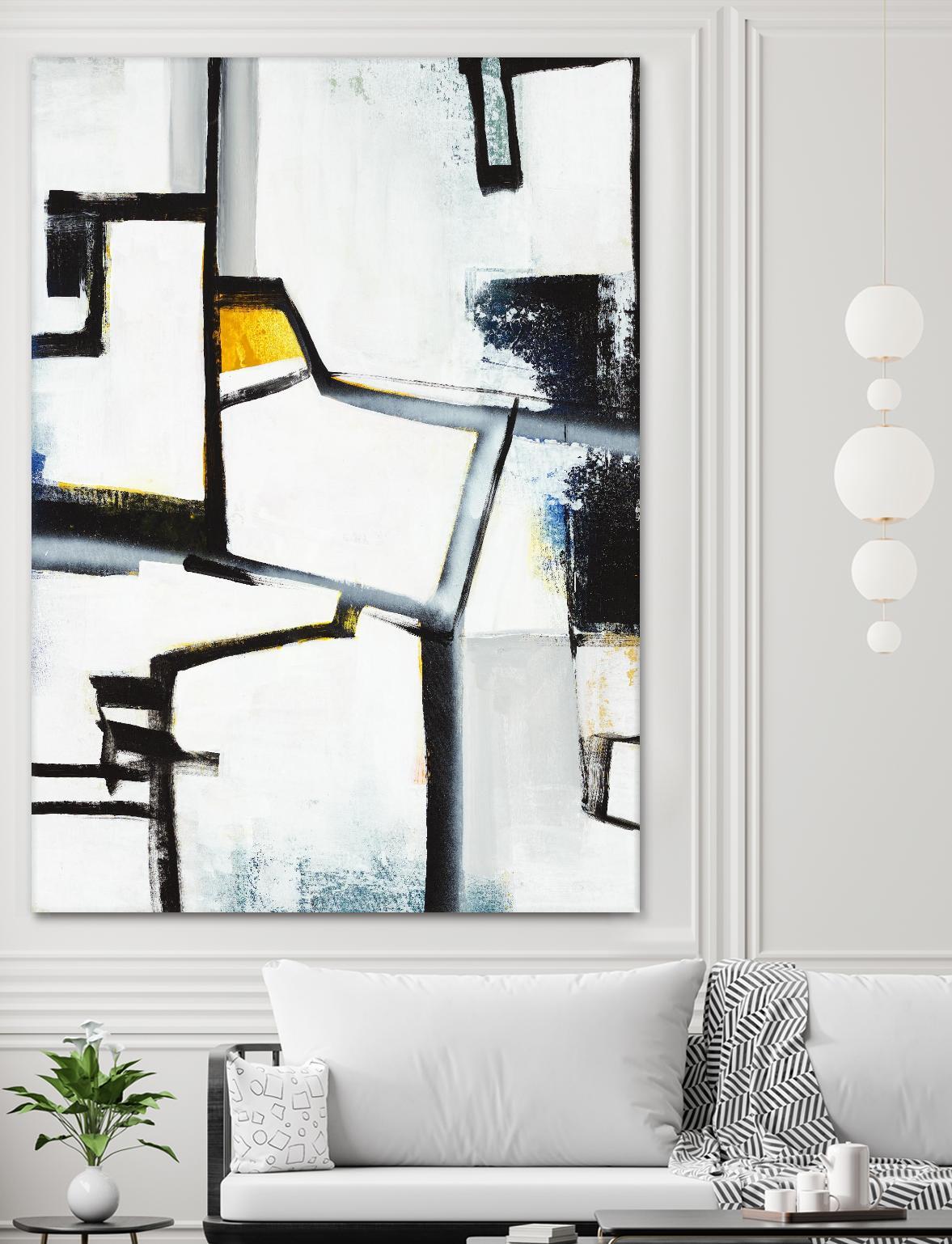 The A Line II by Daleno Art on GIANT ART - white abstract abstrait