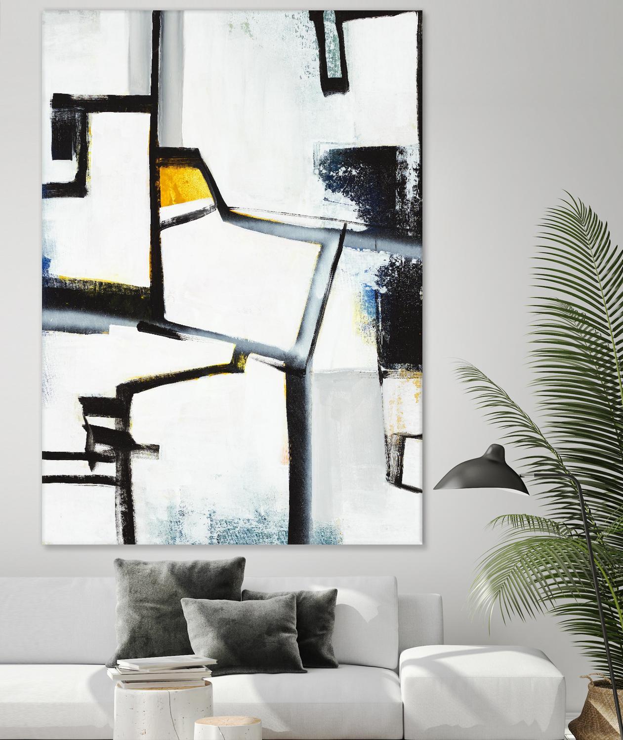 The A Line II by Daleno Art on GIANT ART - white abstract abstrait