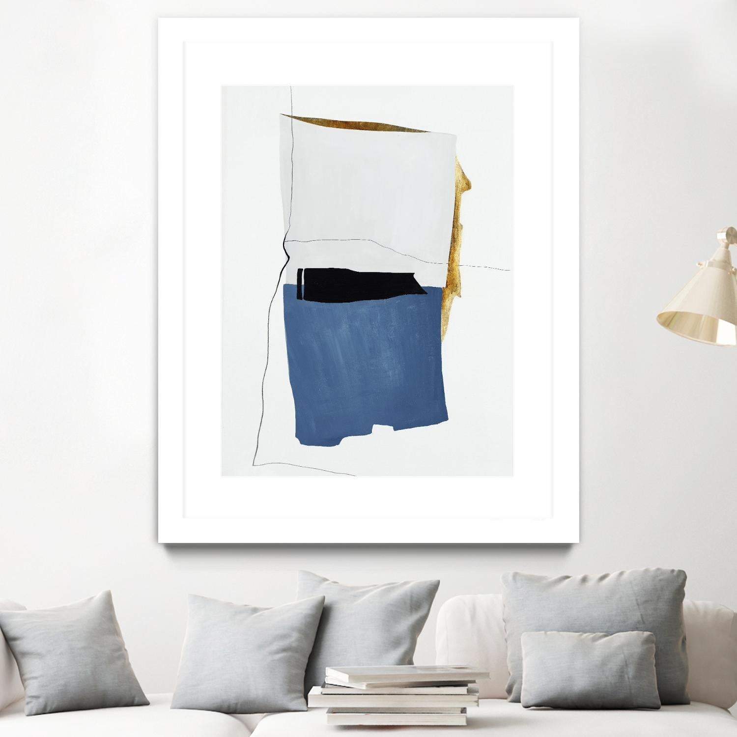 Setting Early I by Daleno Art on GIANT ART - gold shapes abstrait