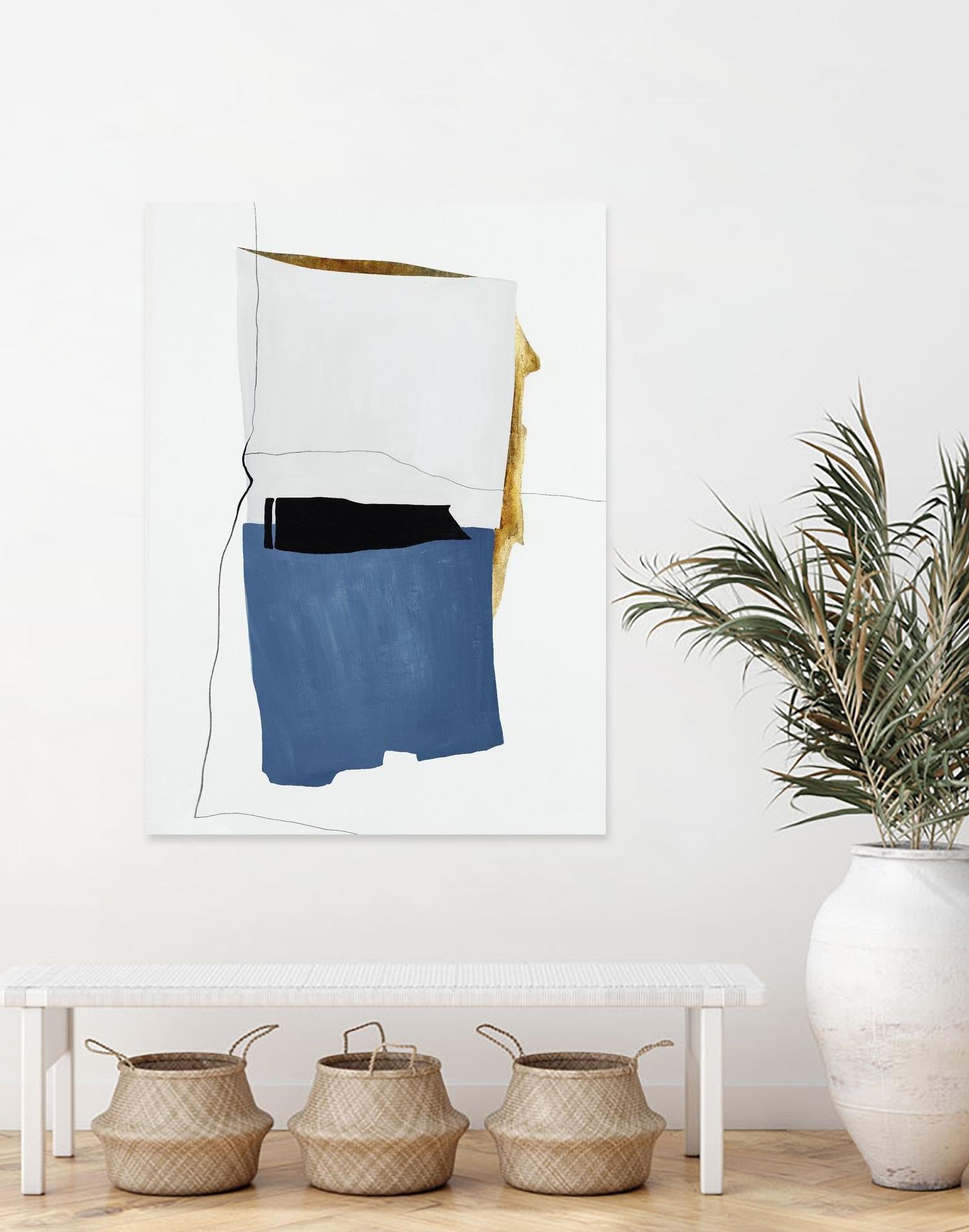 Setting Early I by Daleno Art on GIANT ART - gold shapes abstrait