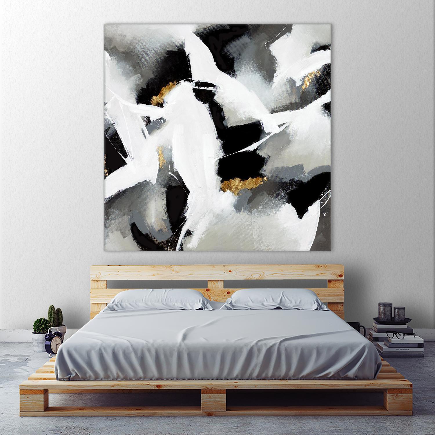 Driven to Dig In by Daleno Art on GIANT ART - gold abstract abstrait
