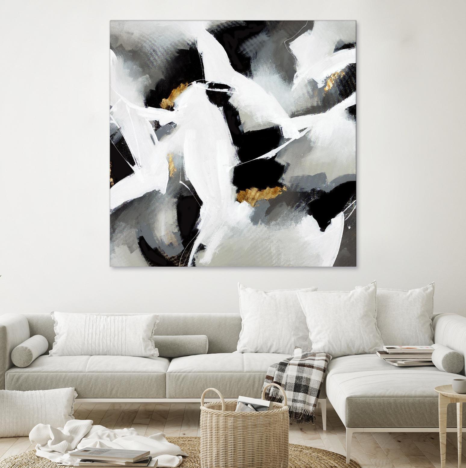 Driven to Dig In by Daleno Art on GIANT ART - gold abstract abstrait