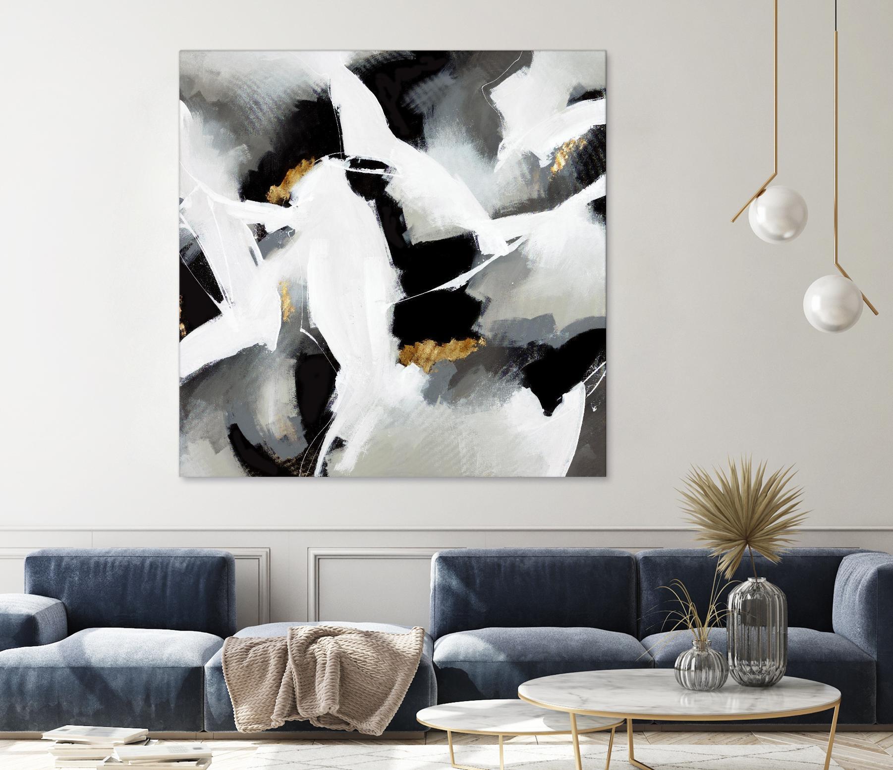 Driven to Dig In by Daleno Art on GIANT ART - gold abstract abstrait