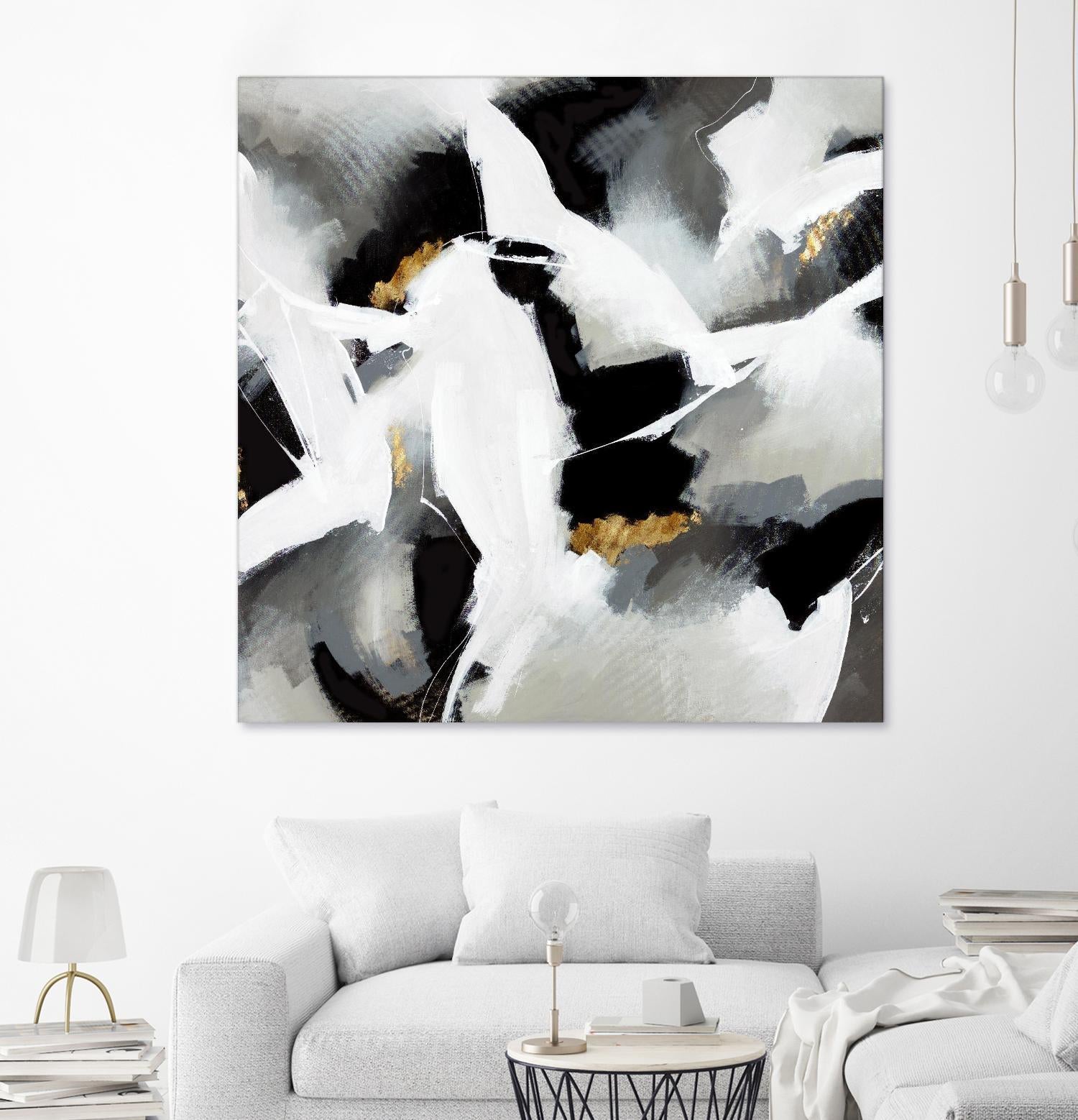 Driven to Dig In by Daleno Art on GIANT ART - gold abstract abstrait