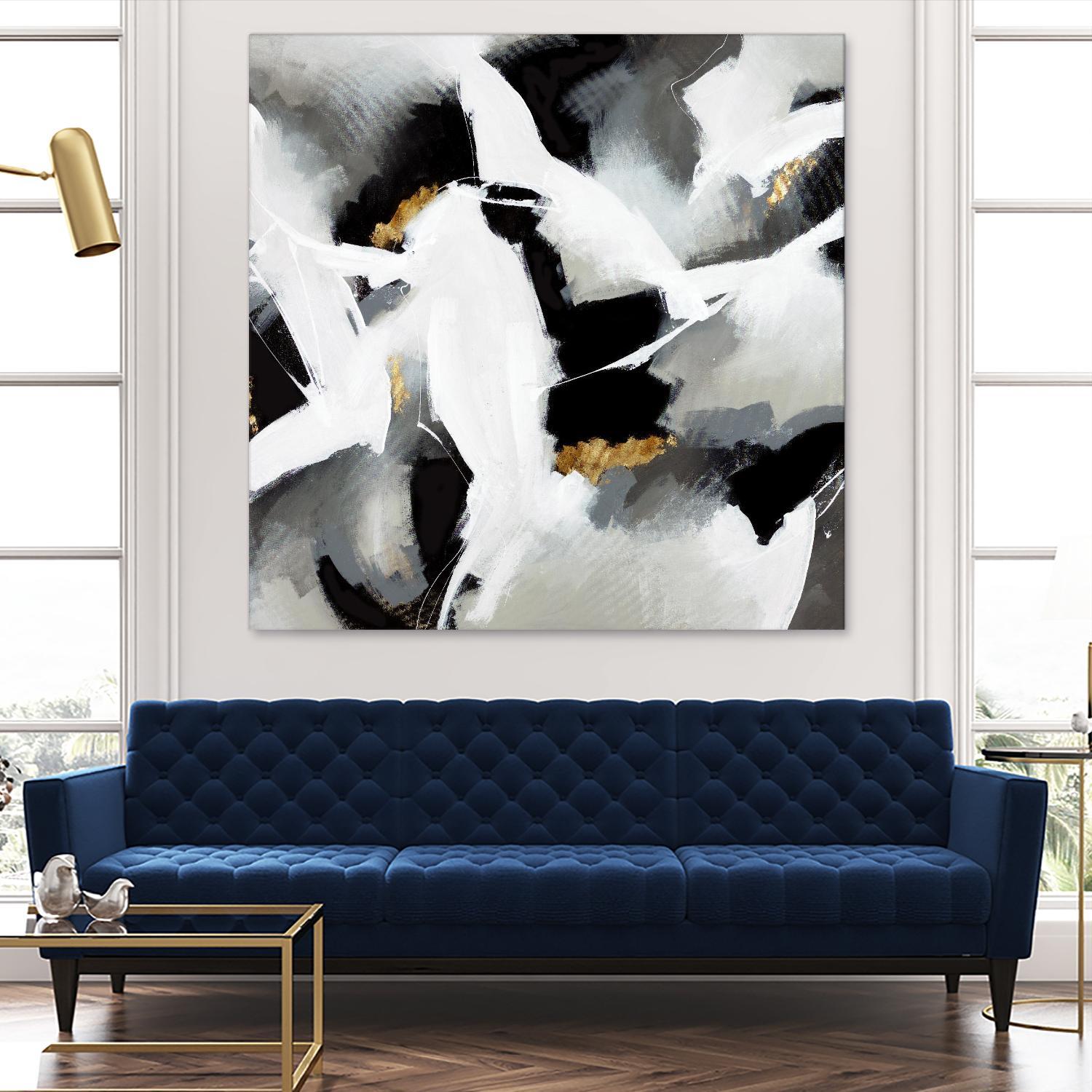 Driven to Dig In by Daleno Art on GIANT ART - gold abstract abstrait