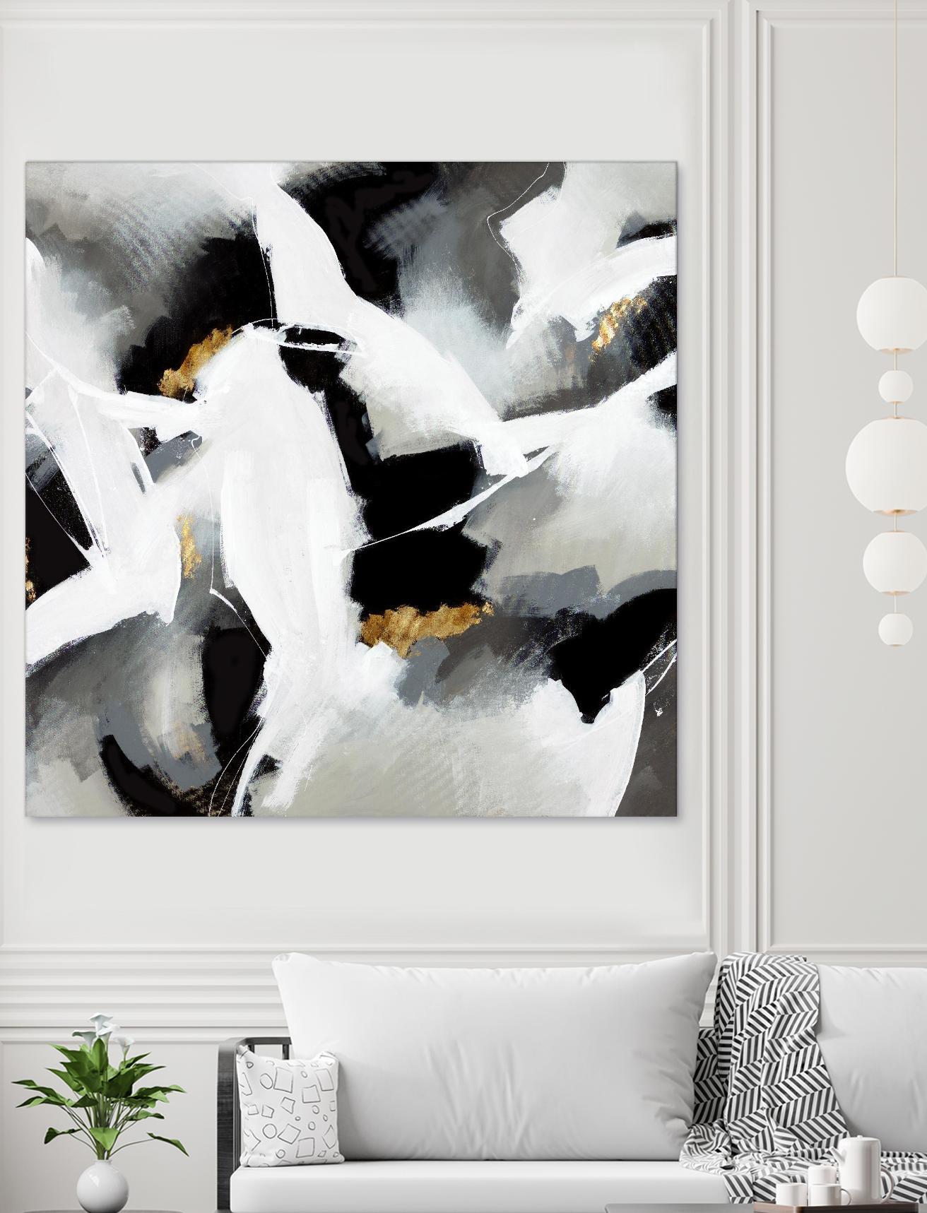 Driven to Dig In by Daleno Art on GIANT ART - gold abstract abstrait