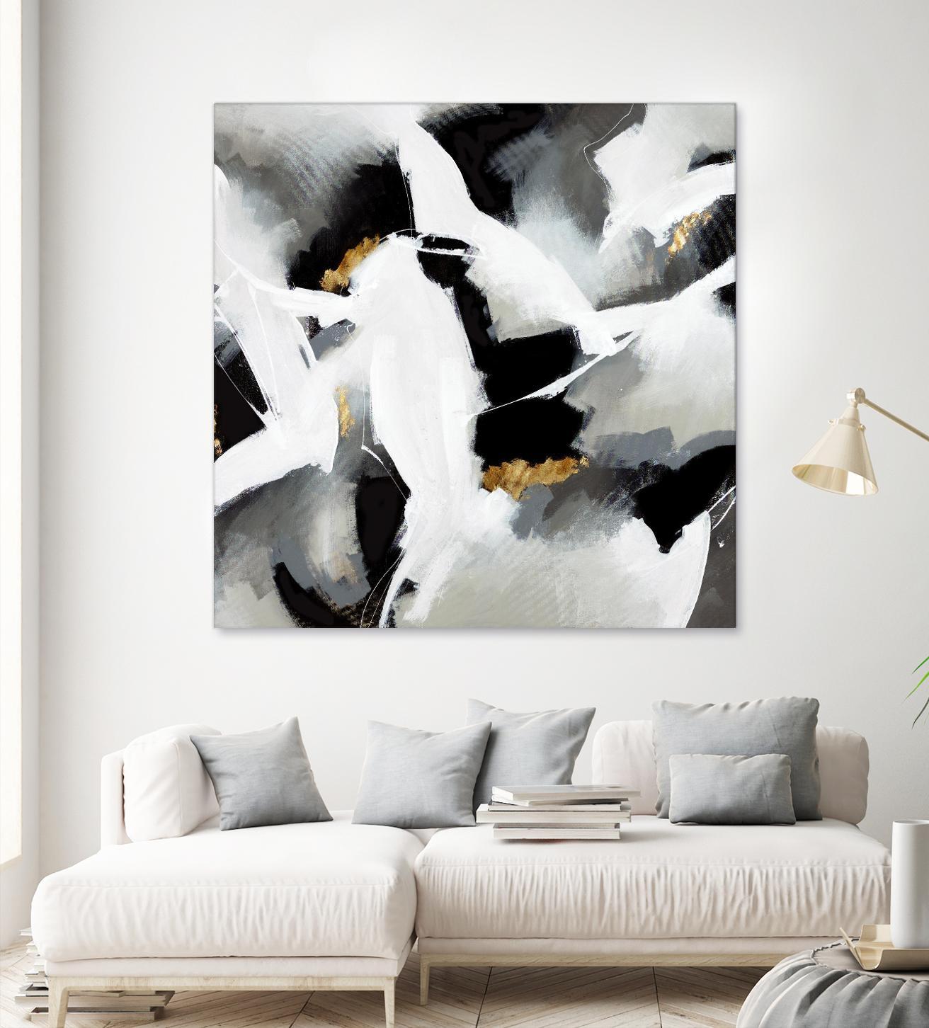 Driven to Dig In by Daleno Art on GIANT ART - gold abstract abstrait