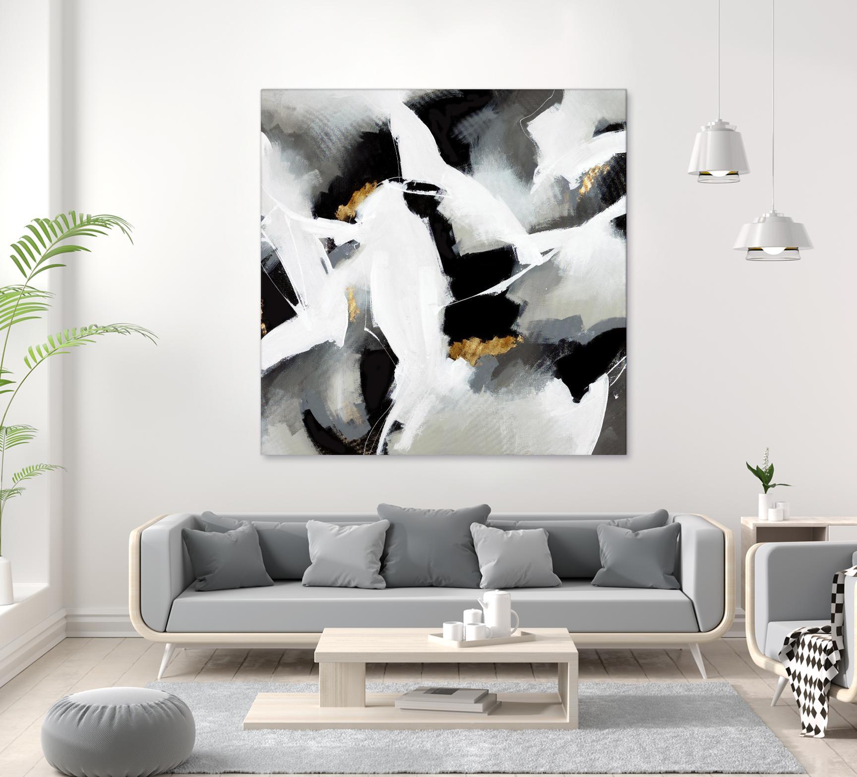 Driven to Dig In by Daleno Art on GIANT ART - gold abstract abstrait