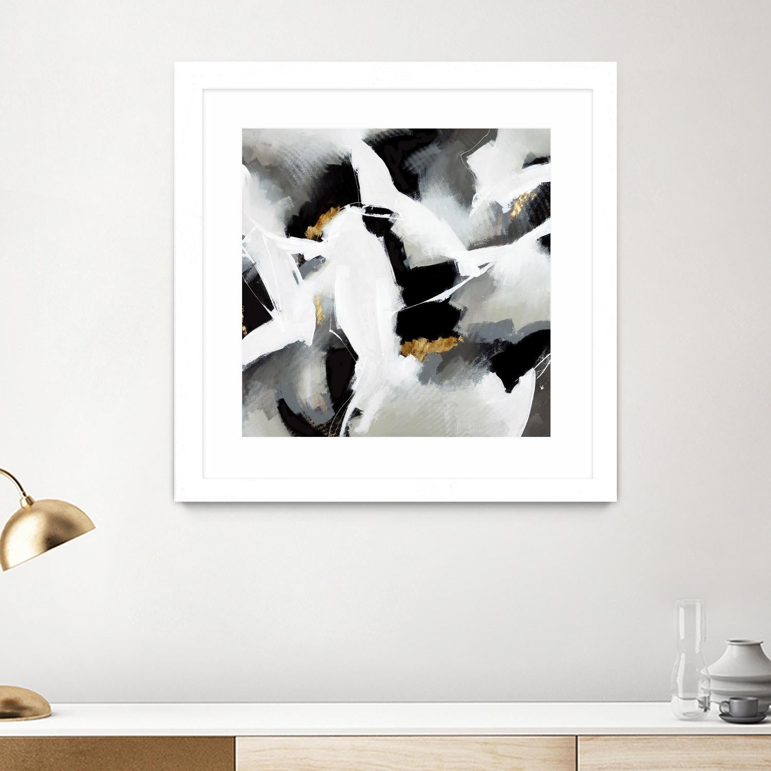 Driven to Dig In by Daleno Art on GIANT ART - gold abstract abstrait