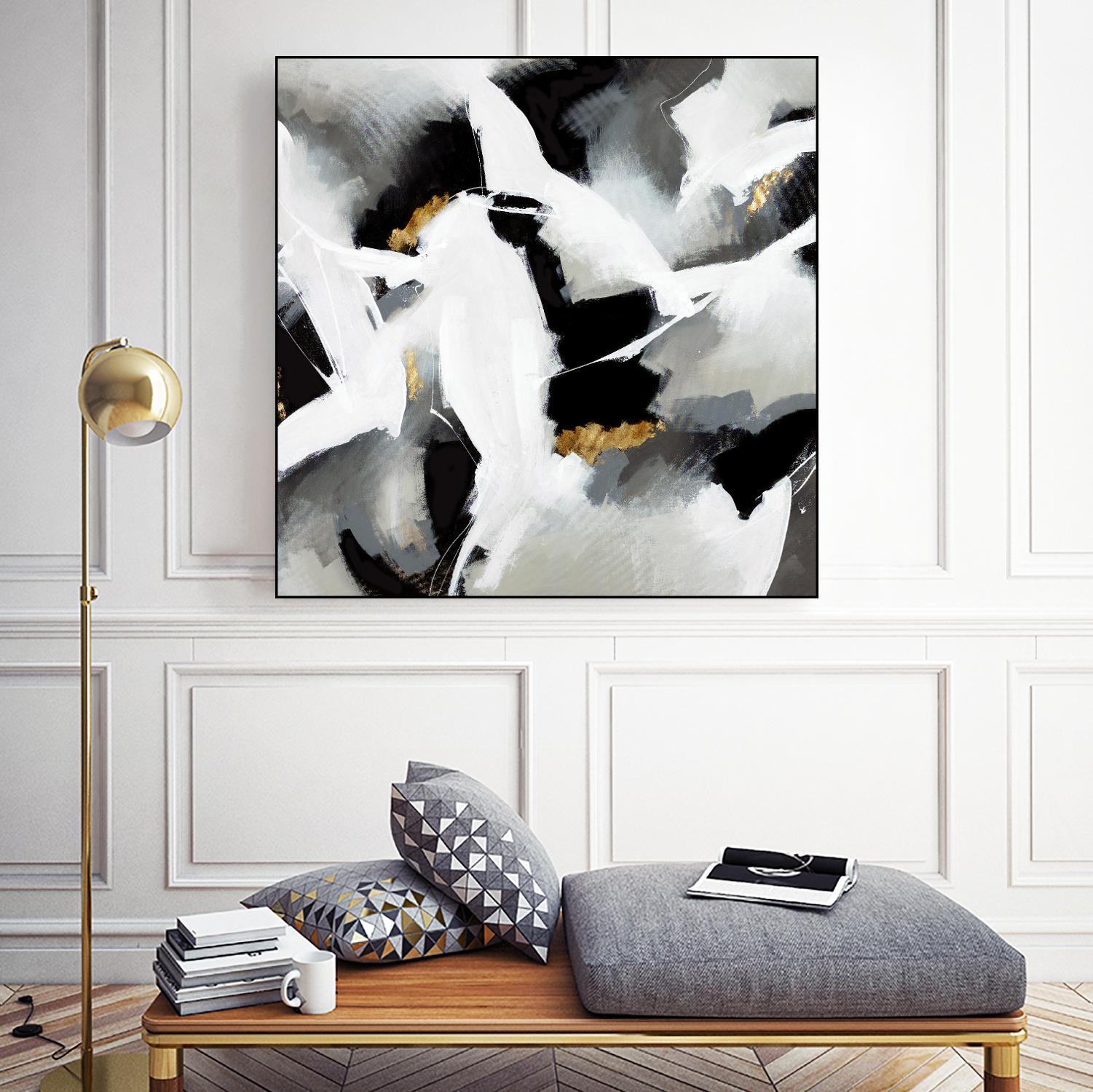 Driven to Dig In by Daleno Art on GIANT ART - gold abstract abstrait