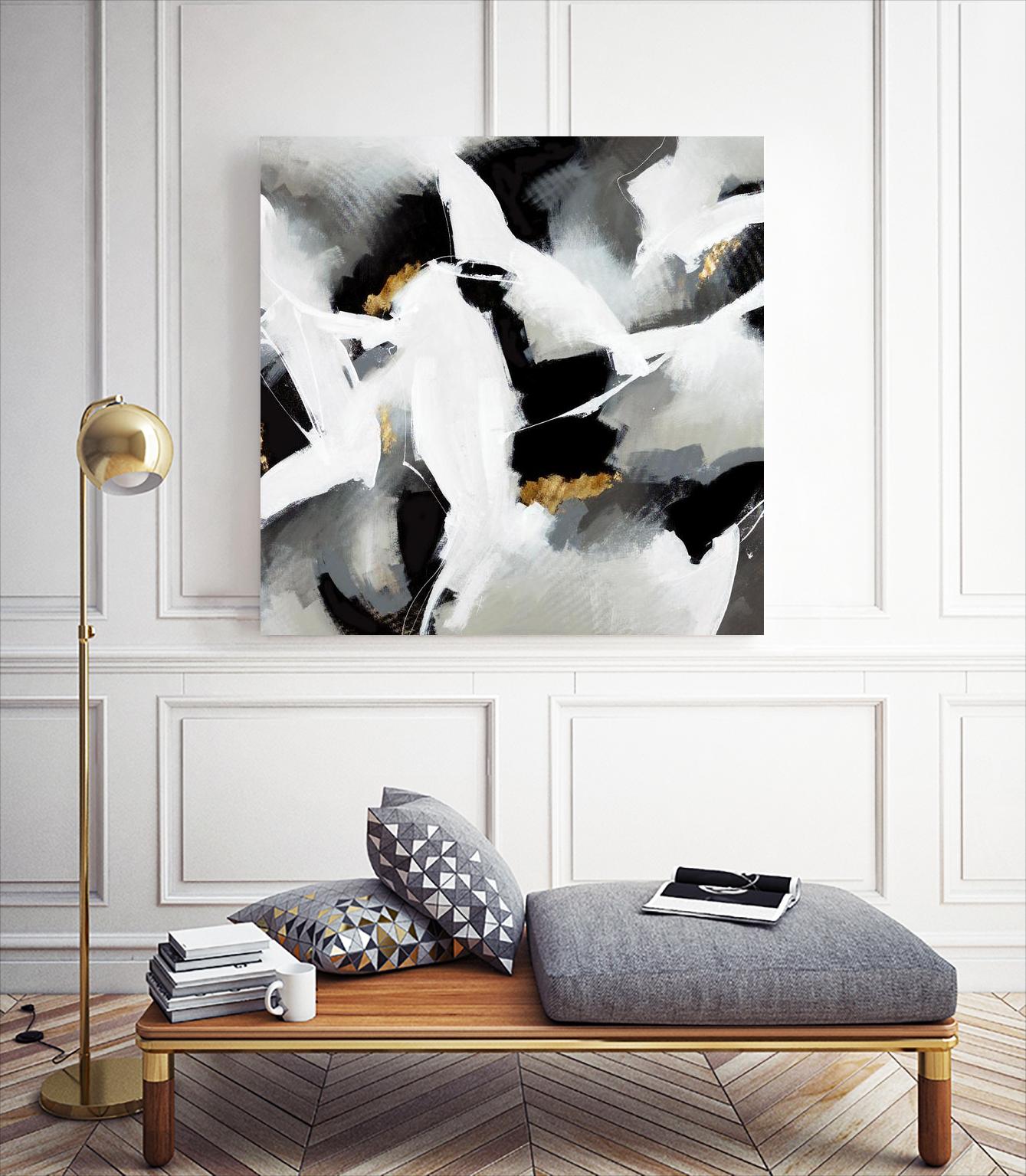 Driven to Dig In by Daleno Art on GIANT ART - gold abstract abstrait