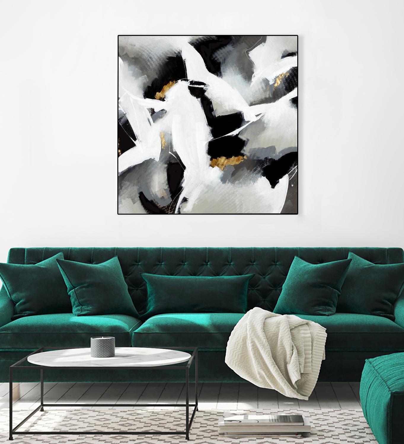 Driven to Dig In by Daleno Art on GIANT ART - gold abstract abstrait