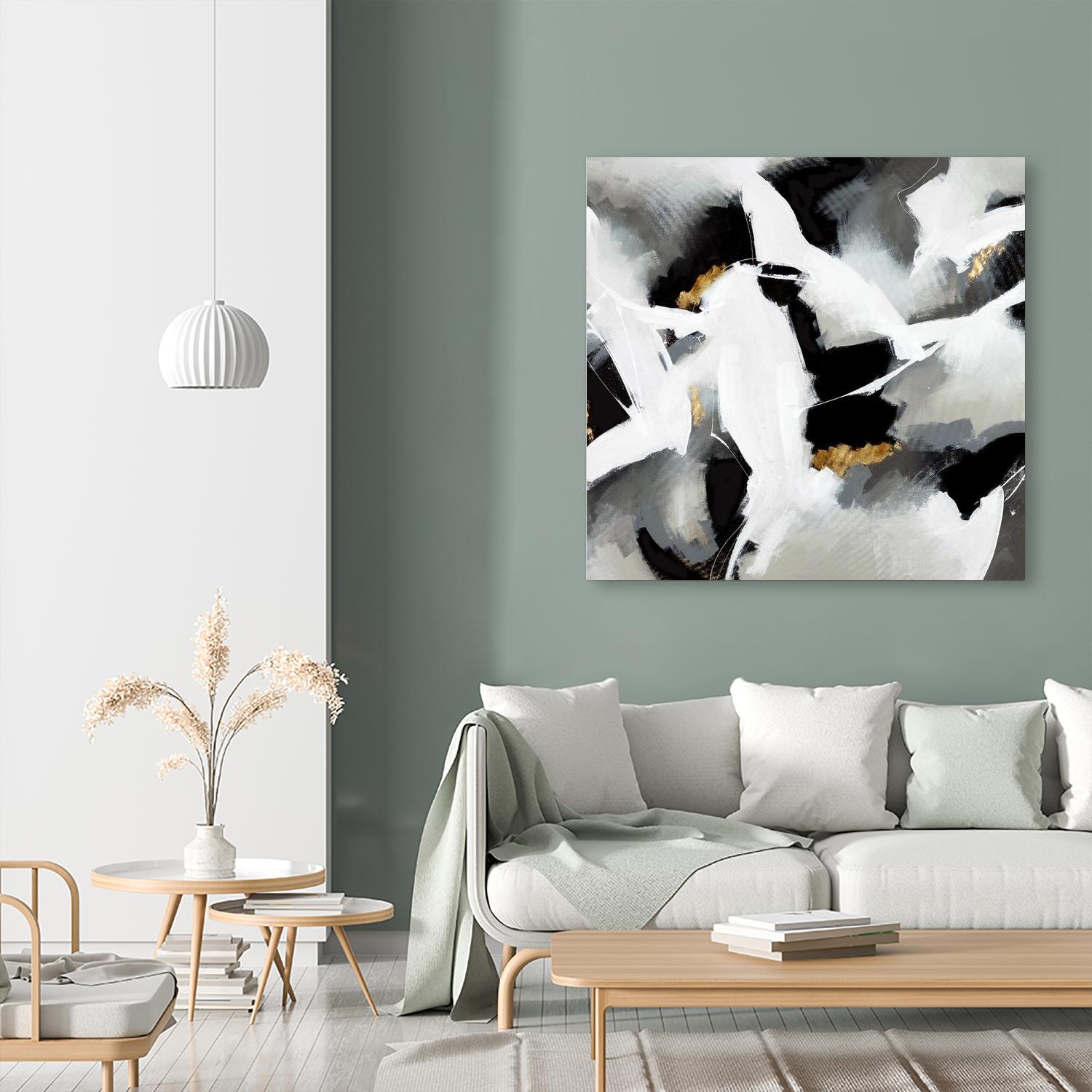 Driven to Dig In by Daleno Art on GIANT ART - gold abstract abstrait