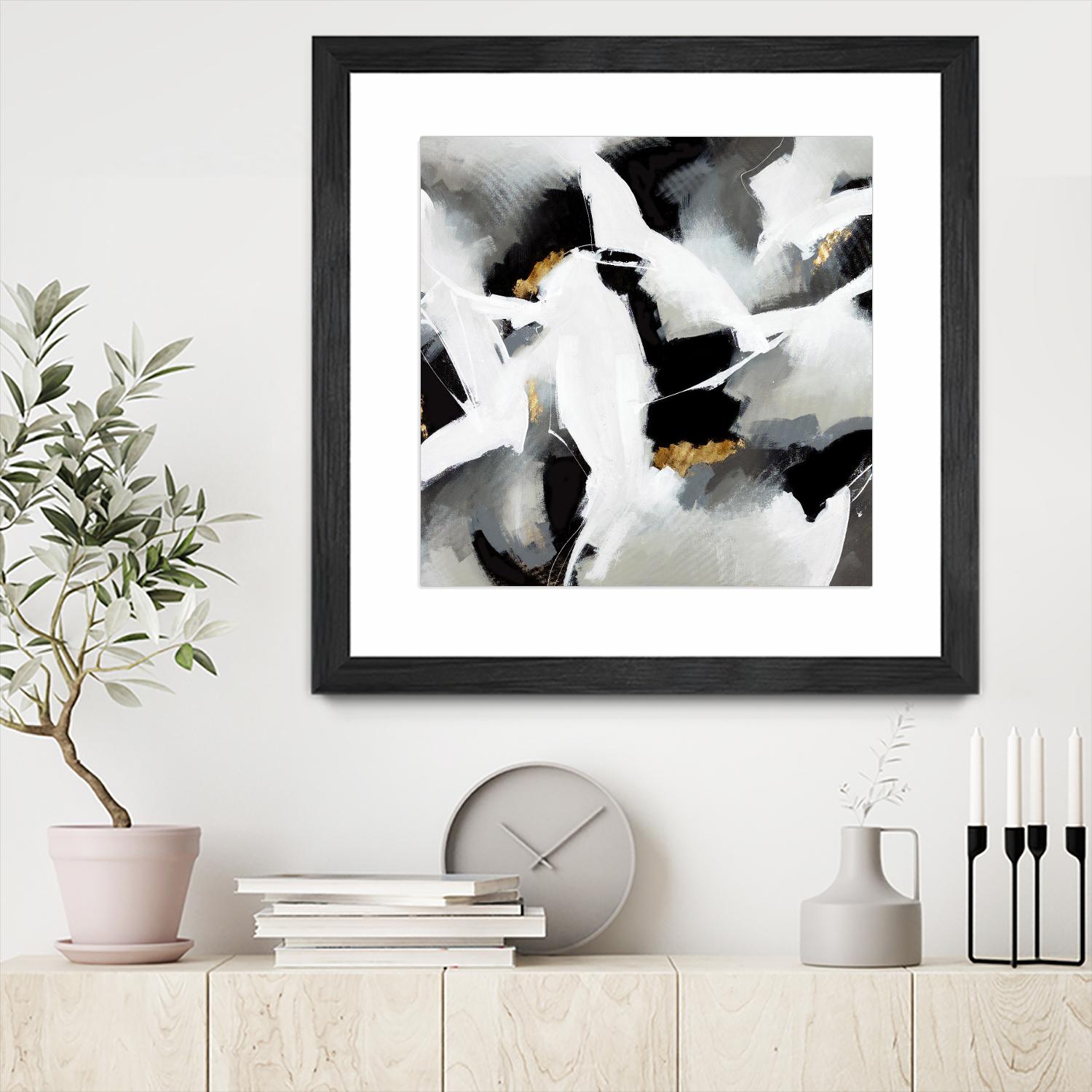 Driven to Dig In by Daleno Art on GIANT ART - gold abstract abstrait