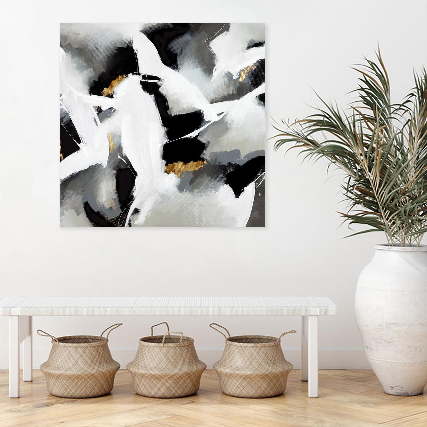 Driven to Dig In by Daleno Art on GIANT ART - gold abstract abstrait